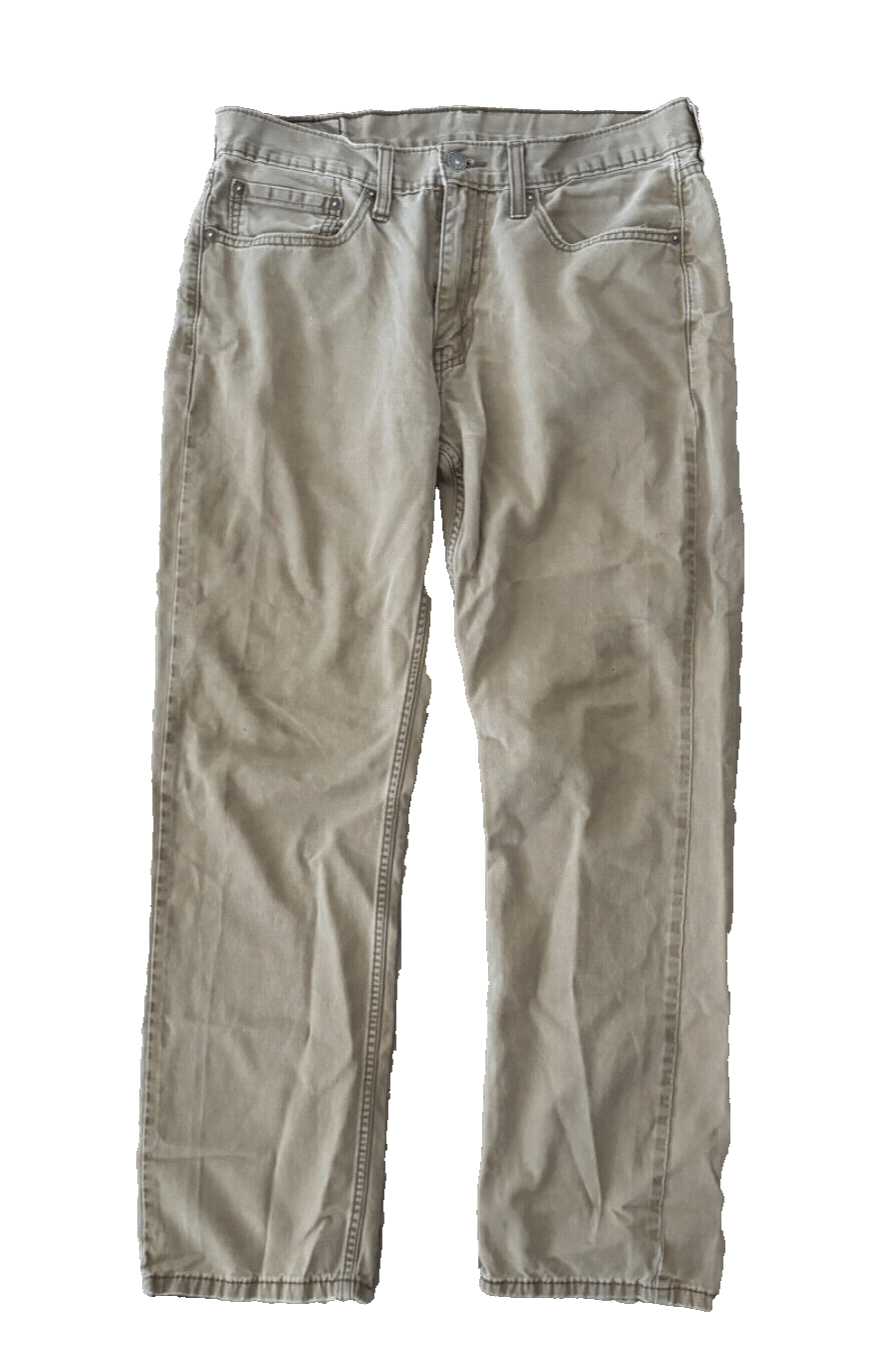 Levi's Levi's 514 Mens 34x32 Beige Tan Jeans Denim Pants Black Size US 34 / EU 50 - 1 Thumbnail