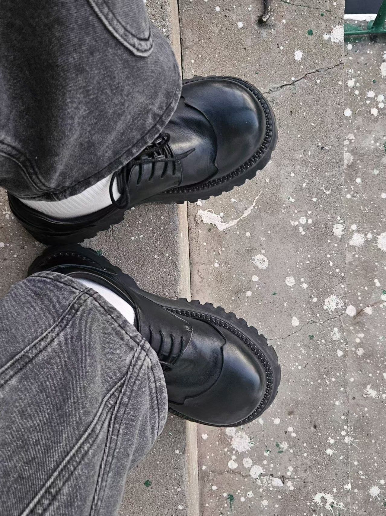 Japanese Brand × Vintage Cowhide Derby Shoes Thick Sole Big Head Shoes Size US 10 / EU 43 - 4 Thumbnail