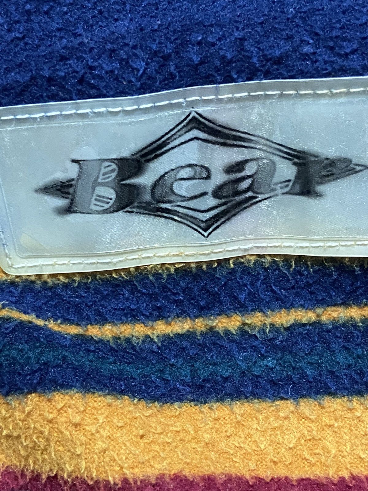 Golden Bear × Vintage Vintage 90s Bear Surf Striped Halfzip Fleece Sweatshirt Size US M / EU 48-50 / 2 - 3 Thumbnail