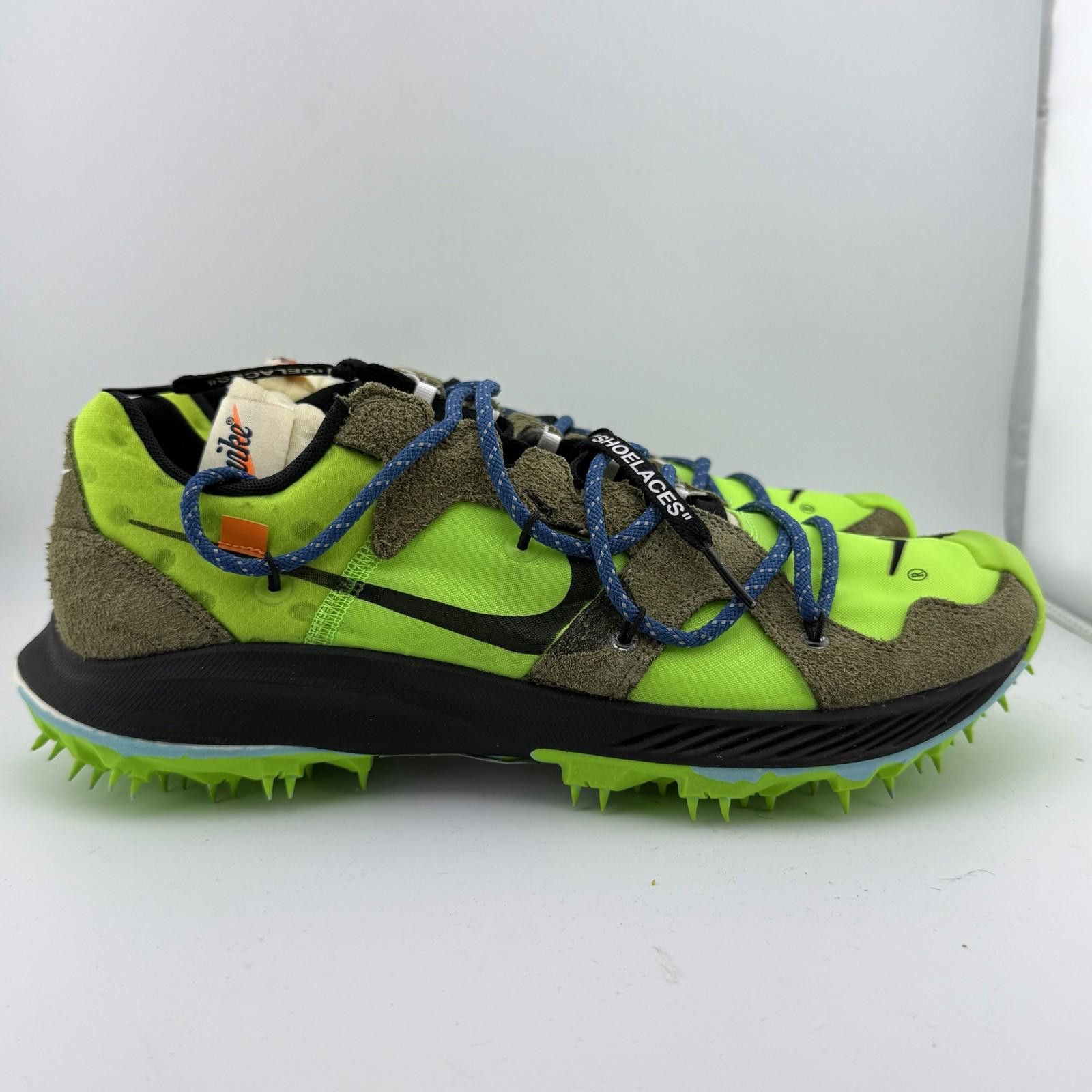 Nike Off-White x Nike Terra Tiger Green 12W Used Size US 12 / IT 42 - 4 Thumbnail