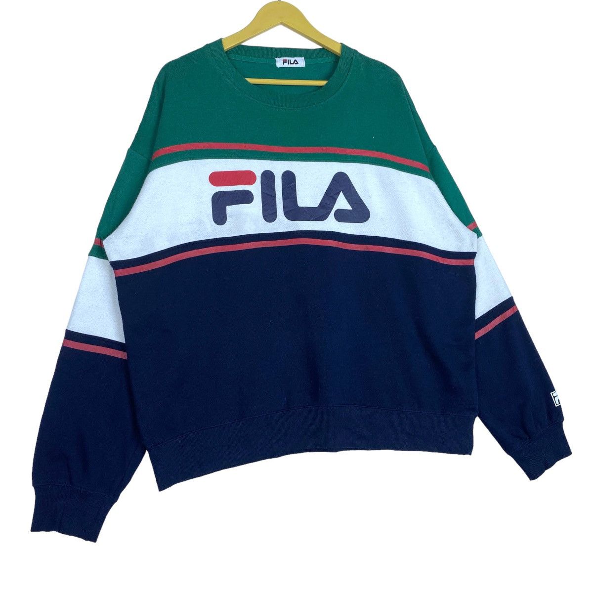 Fila Fila Sweatshirt Crewneck Pull Over Jumper Size US XL / EU 56 / 4 - 4 Thumbnail