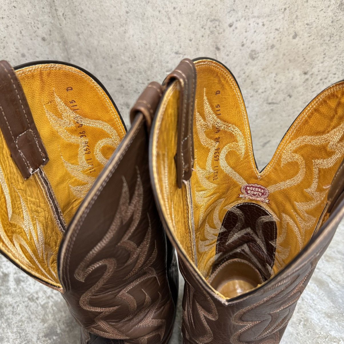 Nocona Boots Vintage Nocona USA Made Brown Leather Western Cowboy Boots Size US 11.5 / EU 44-45 - 8 Thumbnail