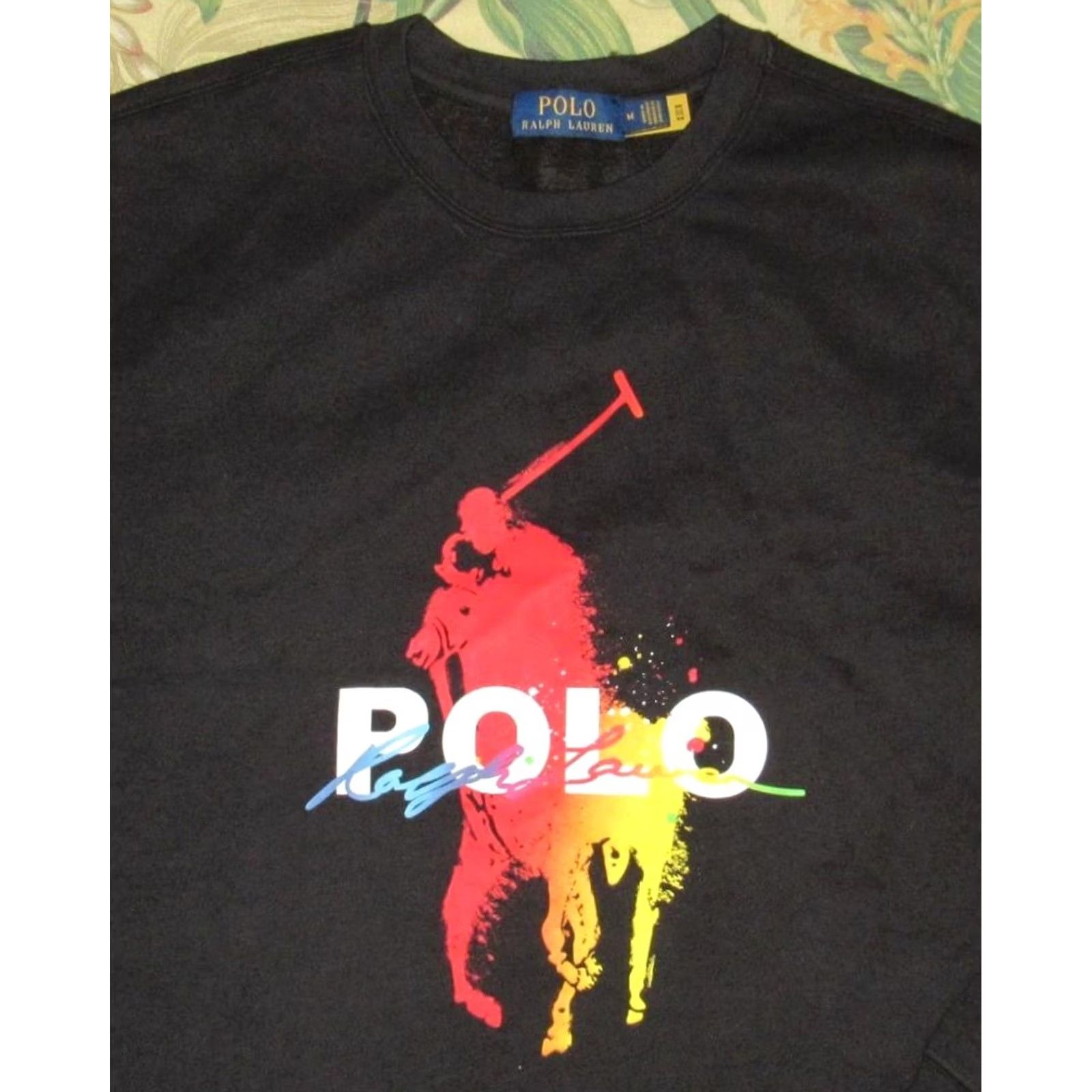 Ralph Lauren Polo RALPH LAUREN Big Pony Paint Splatter Sweater Medium Size US M / EU 48-50 / 2 - 2 Thumbnail