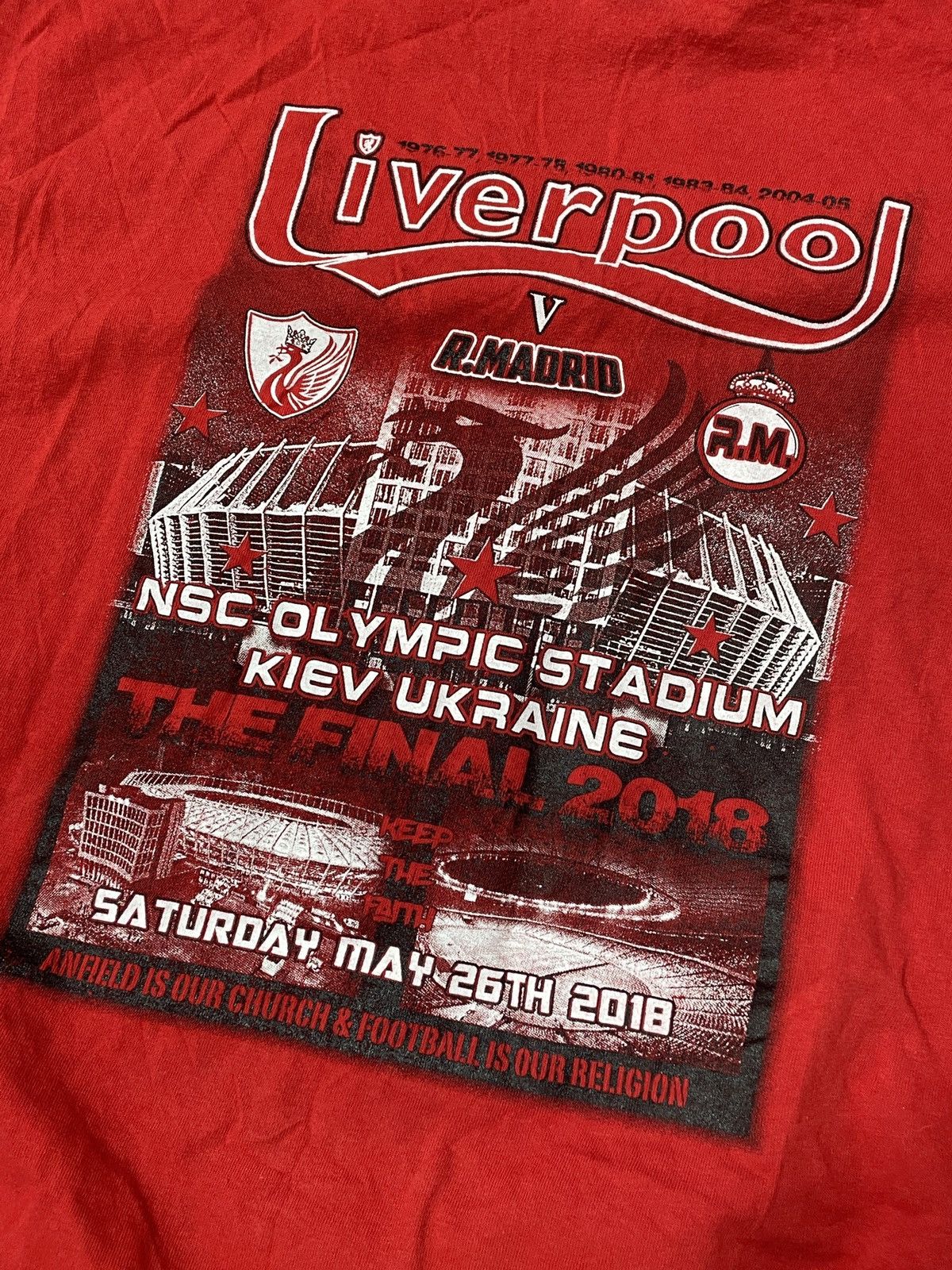 Vintage 🔥RARE🔥Liverpool Vintage Tee Kiev Ukraine y2k Soccer Rare Size US XXL / EU 58 / 5 - 4 Thumbnail