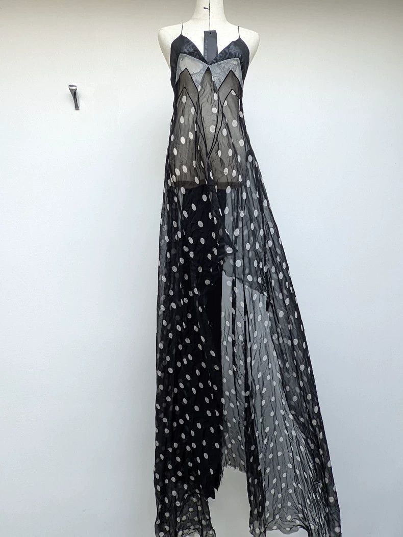 Haider Ackermann Haider Ackermann Women's Long Silk Dress-2506 Size XXS / US 00 / IT 34 - 2 Thumbnail