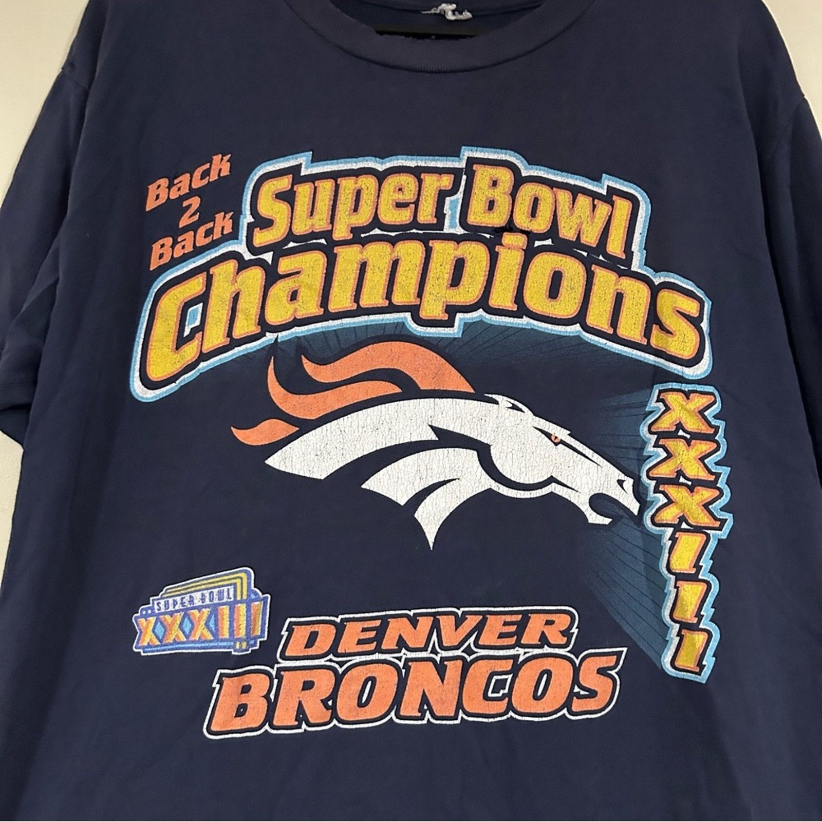 Other Vintage Denver Broncos Back To Back Super Bowl Champs Shirt Size US L / EU 52-54 / 3 - 2 Thumbnail