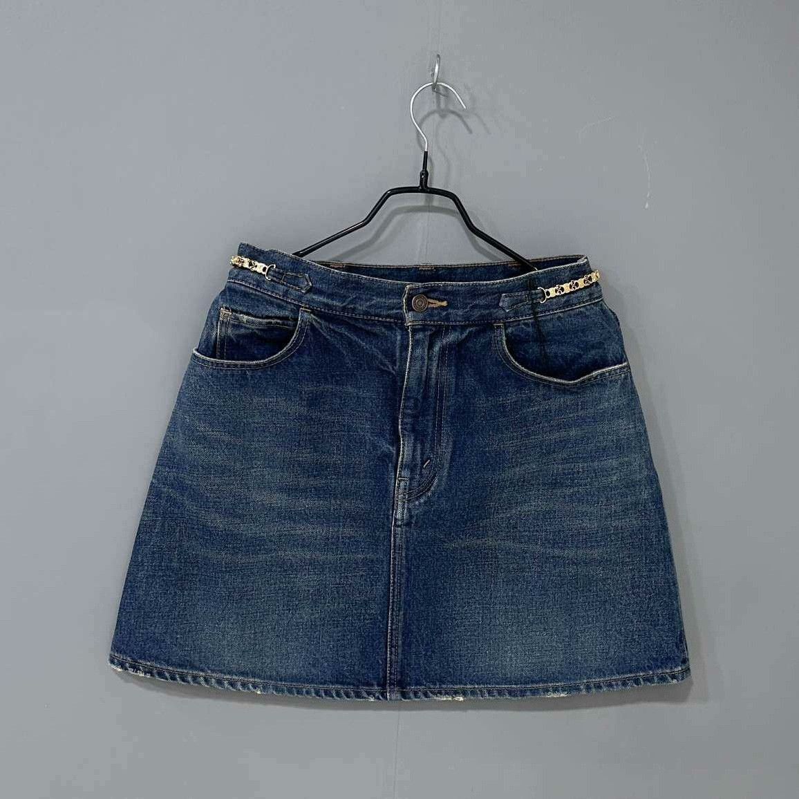 Celine Celine Retro Denim Skirt 28 Women Size 28" / US 6 / IT 42 - 1 Thumbnail