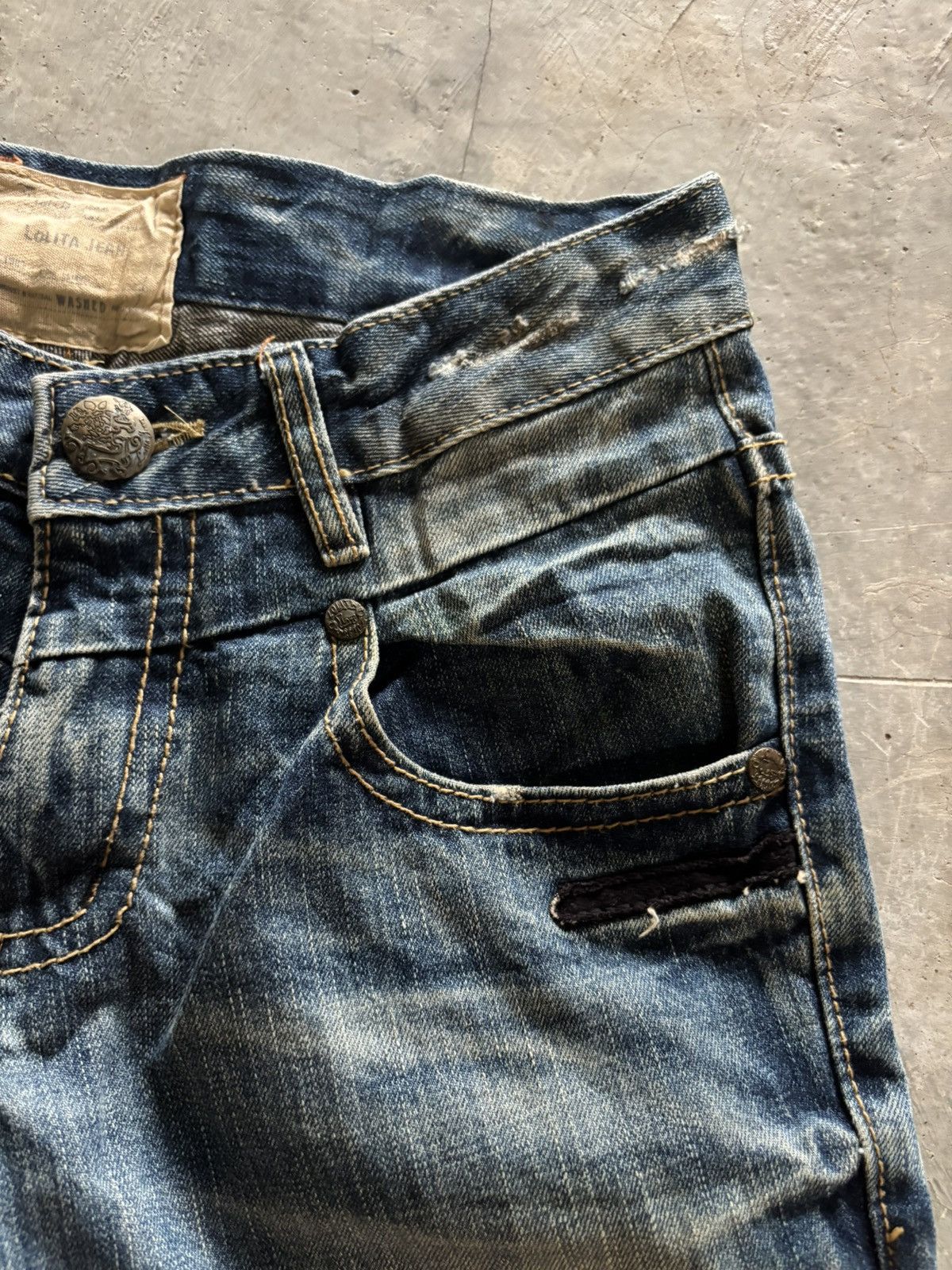 If Six Was Nine LOLITA rusty washed mudmax japanese jeans distressed style Size US 30 / EU 46 - 9 Thumbnail