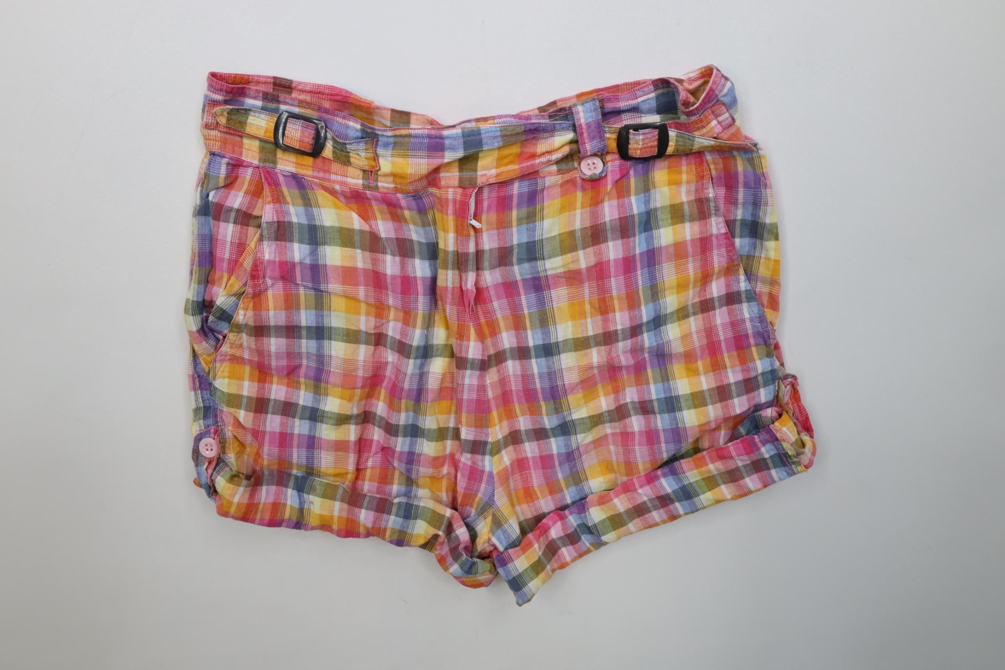 Vintage Vintage 90s Streetwear Madras Gurkha Safari Shorts Cotton Size 26" / US 2 / IT 38 - 7 Thumbnail