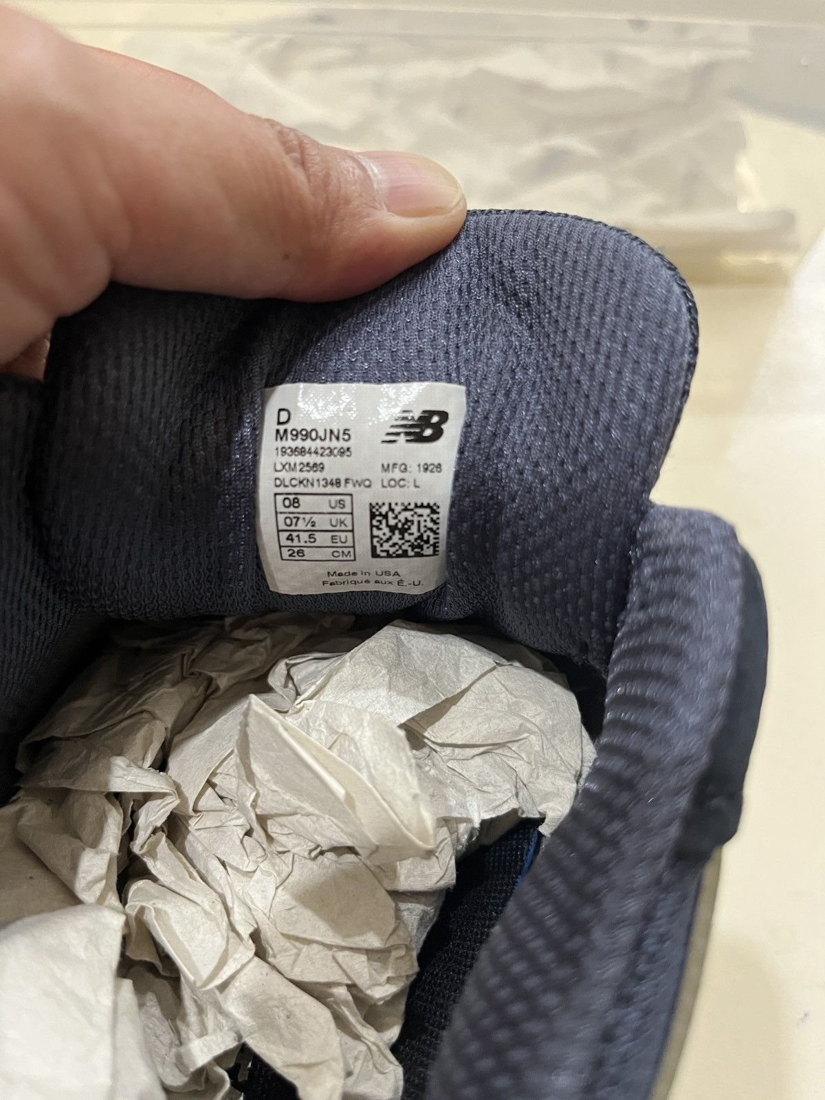 Junya Watanabe × New Balance New Balance 990v5 Junya Watanabe Navy Size US 8 / EU 41 - 9 Thumbnail