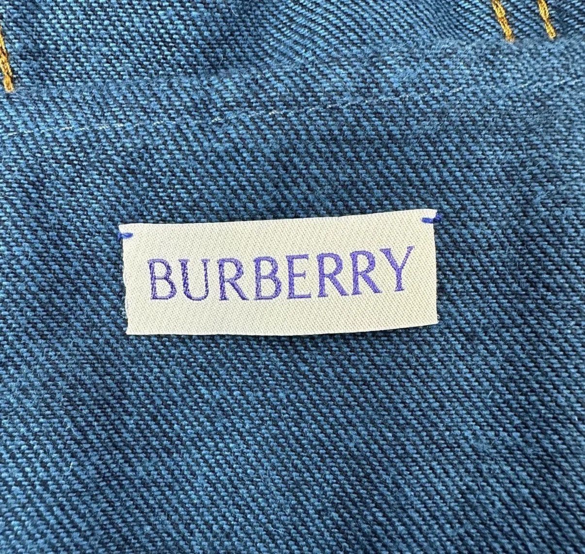 Burberry Blue Denim Jacket - Size L. Size US L / EU 52-54 / 3 - 4 Thumbnail