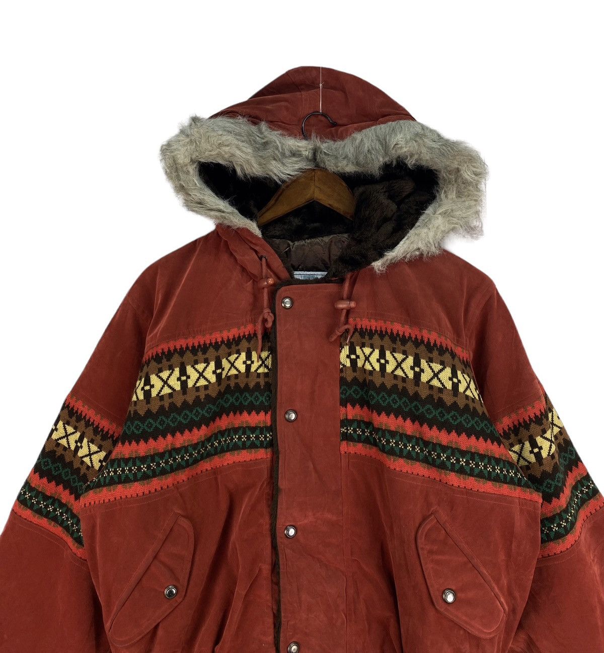 Vintage More Up Club Hooded Bomber Jacket Size US M / EU 48-50 / 2 - 2 Thumbnail