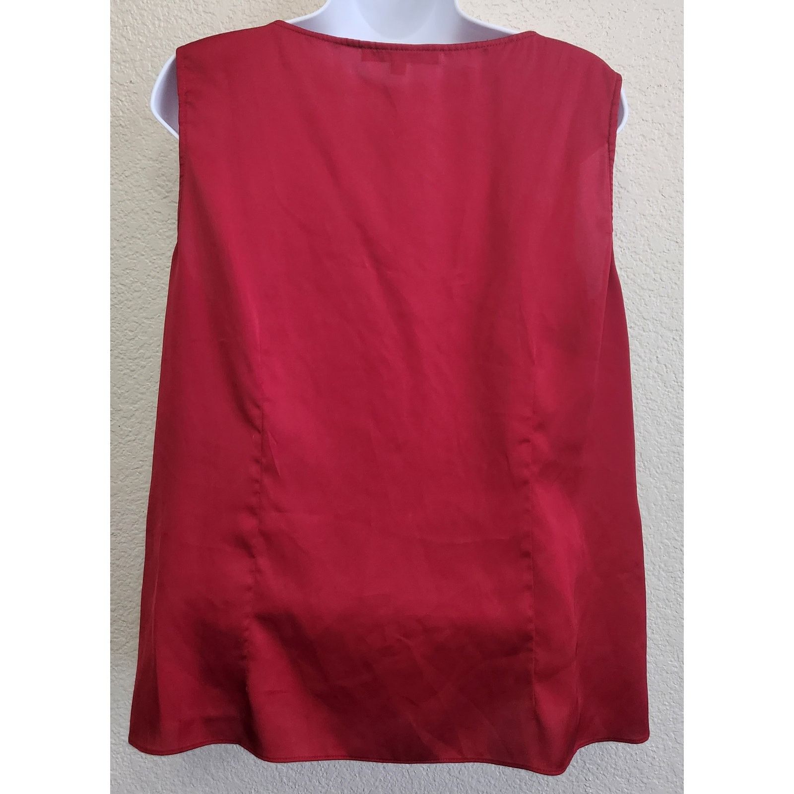 Preston & York Preston & York Red Draper Bodice Sleeveless Top 14 Soft Size XL / US 12-14 / IT 48-50 - 2 Thumbnail