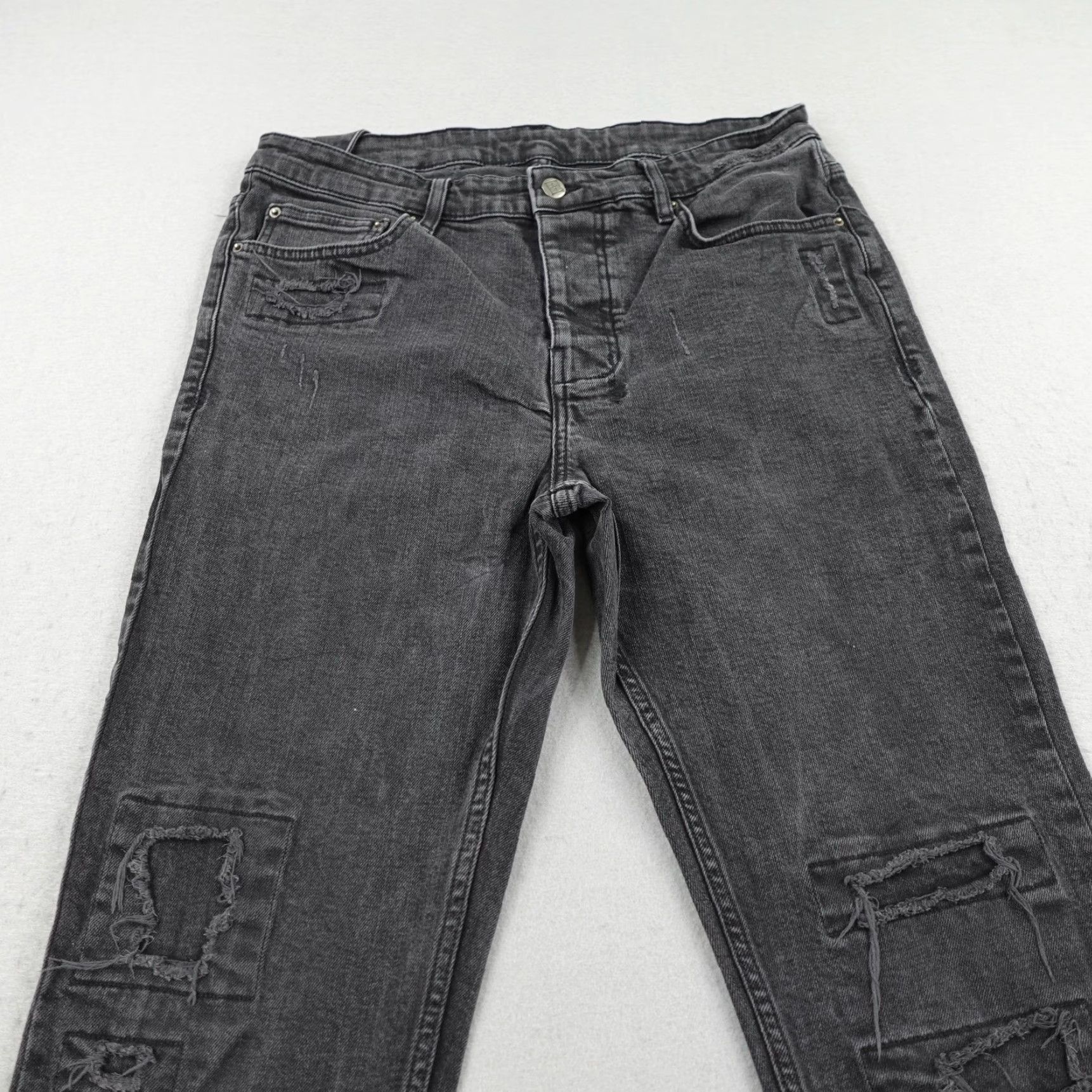 Ksubi Ksubi Jeans Slim Fit Distressed Black Denim 32x32 Flex Pants Mens Size US 32 / EU 48 - 2 Thumbnail