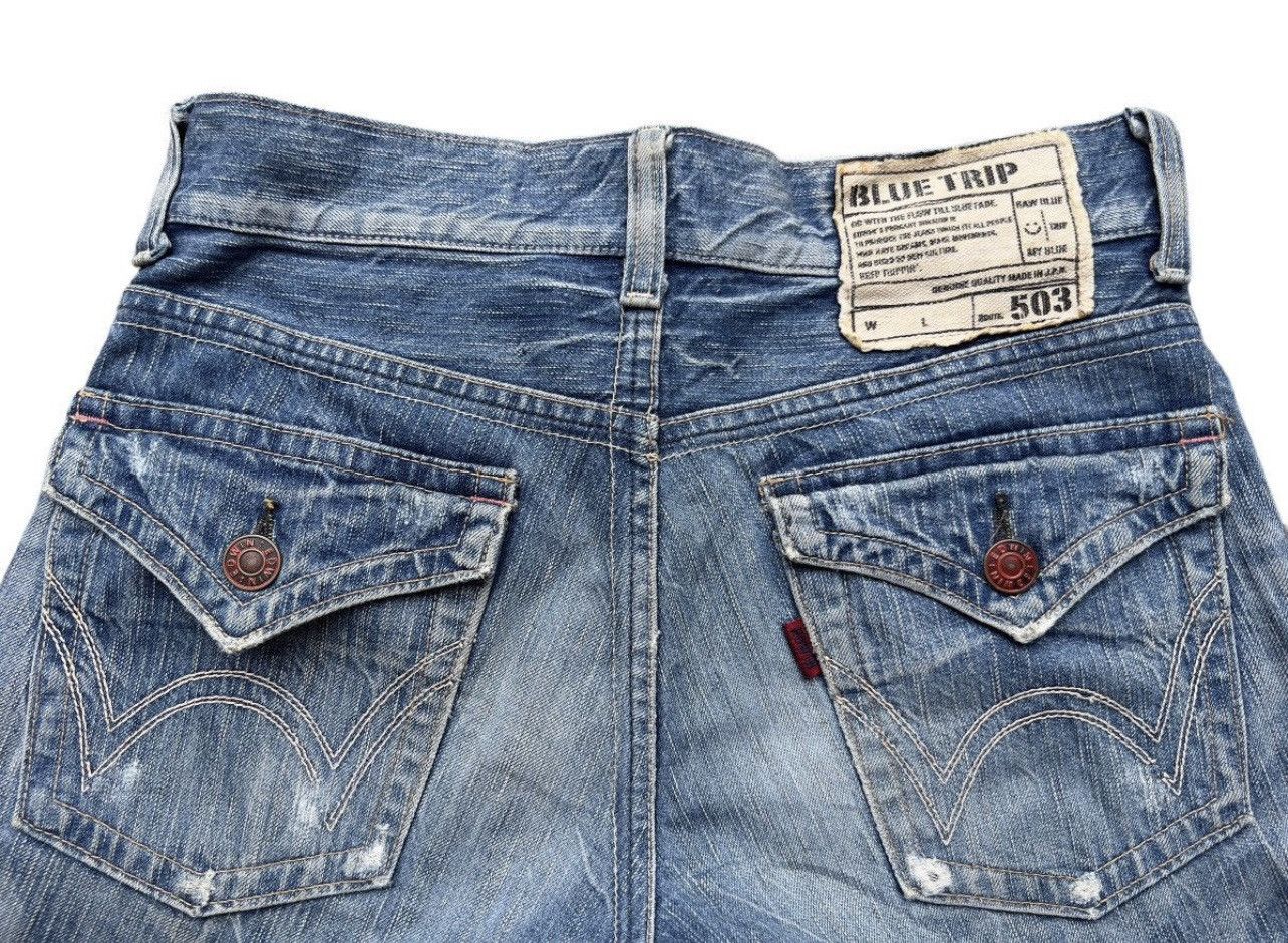 Edwin Edwin 503 Distressed Flare Bootcut Denim Jeans 32x30.5 Size US 32 / EU 48 - 6 Thumbnail