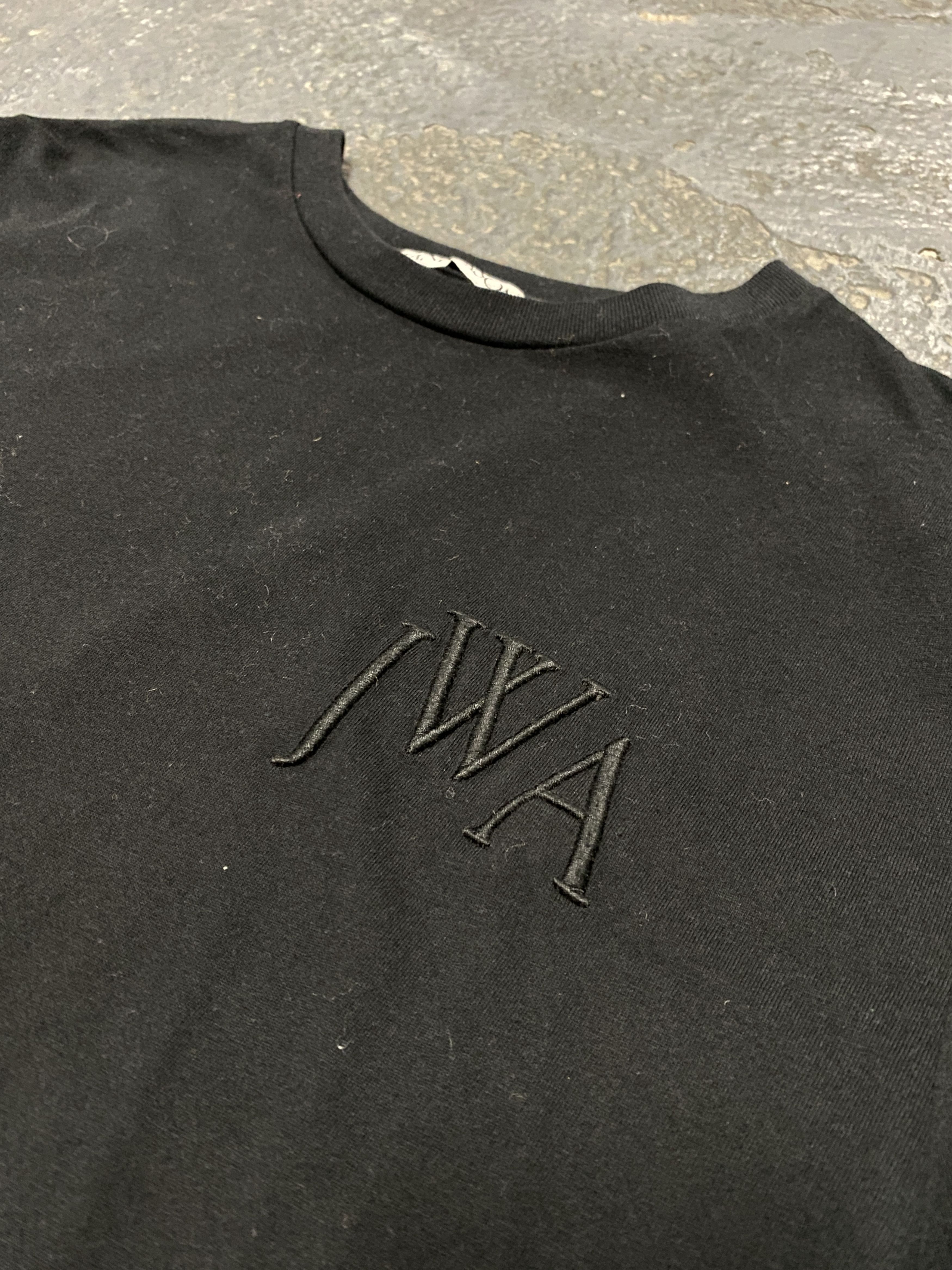 image of J W Anderson J.w. Anderson Black Cotton Logo T-Shirt, Men's (Size Large)