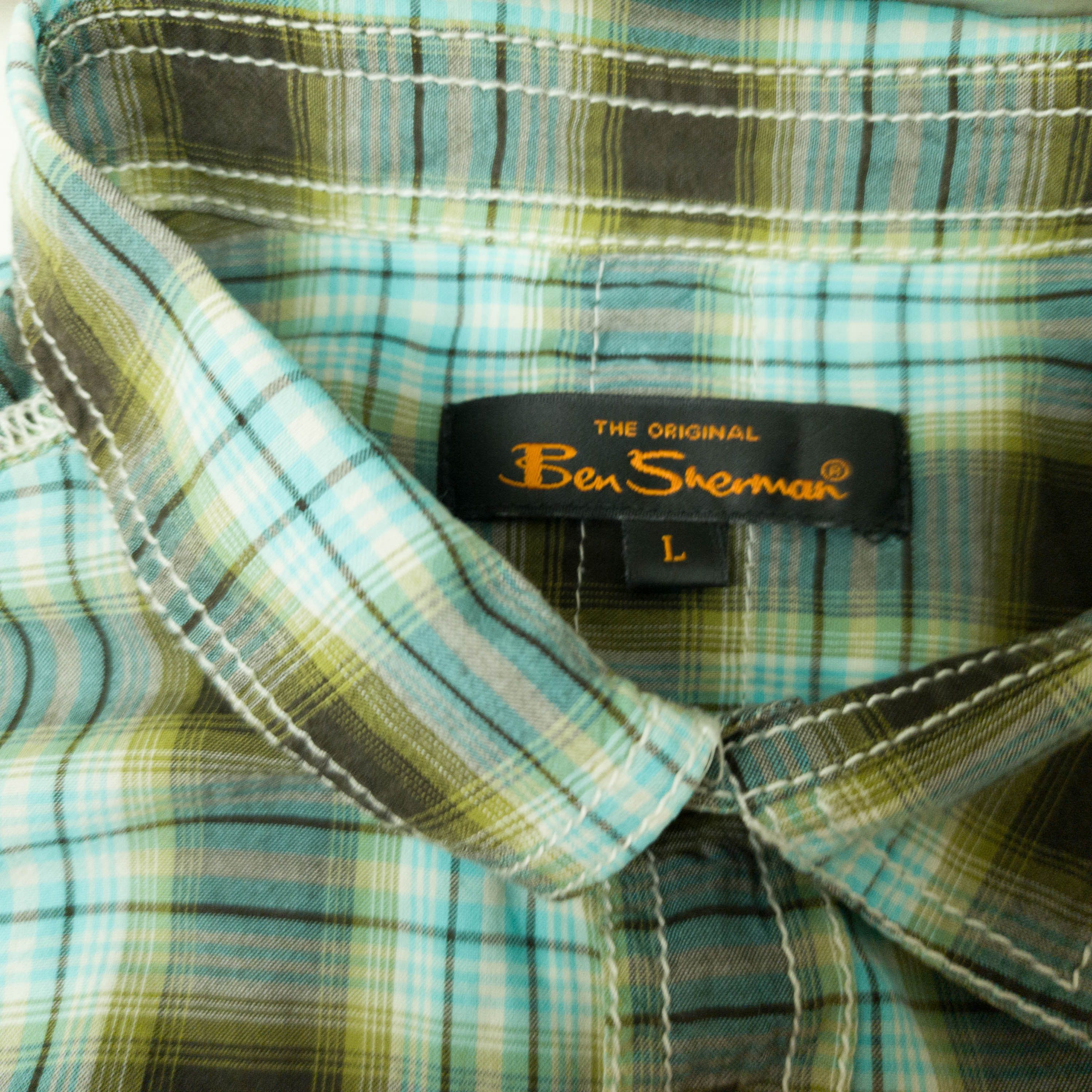 Ben Sherman BEN SHERMAN SHIRT LONG SLEEVE COTTON SIZE L VGC Size US L / EU 52-54 / 3 - 5 Thumbnail