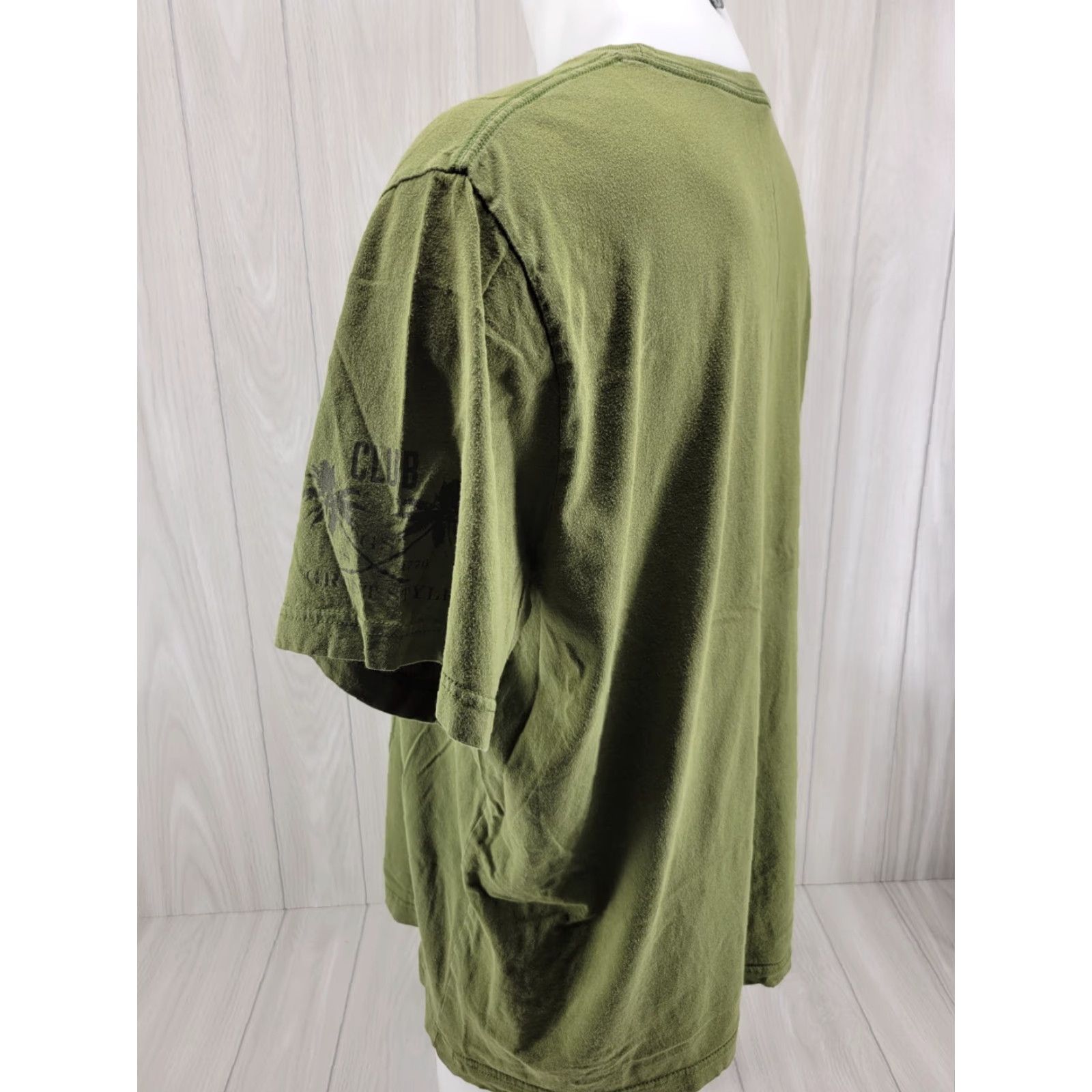 Vintage Grunt Style Defend By Any Means Men’s T-Shirt 2XL Green Black Crew Neck Short Sleeve USA Graphic Size US XXL / EU 58 / 5 - 7 Thumbnail