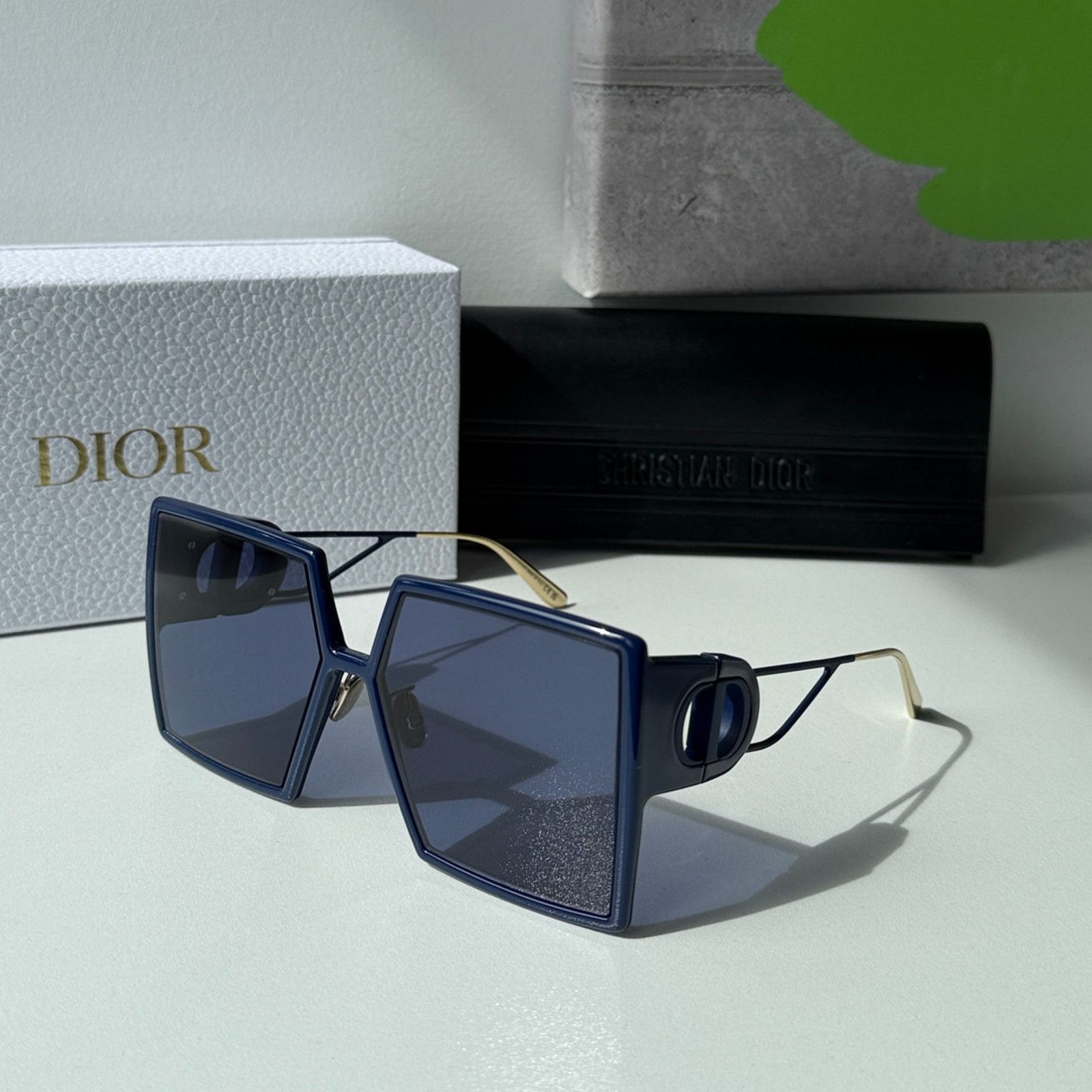 Dior NEW Dior 30Montaigne SU Blue Oversized Square 