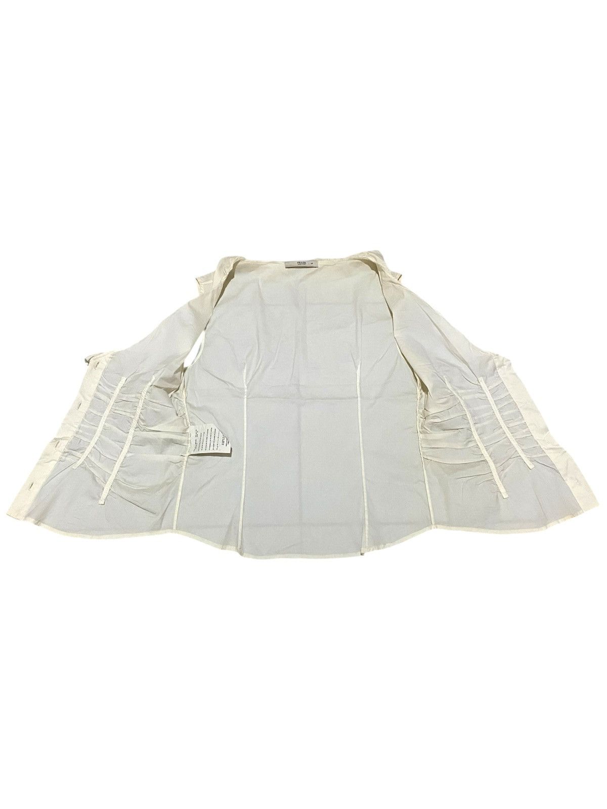 Prada 2000s Prada Ruffled Pleated Tank Top Size M / US 6-8 / IT 42-44 - 3 Thumbnail