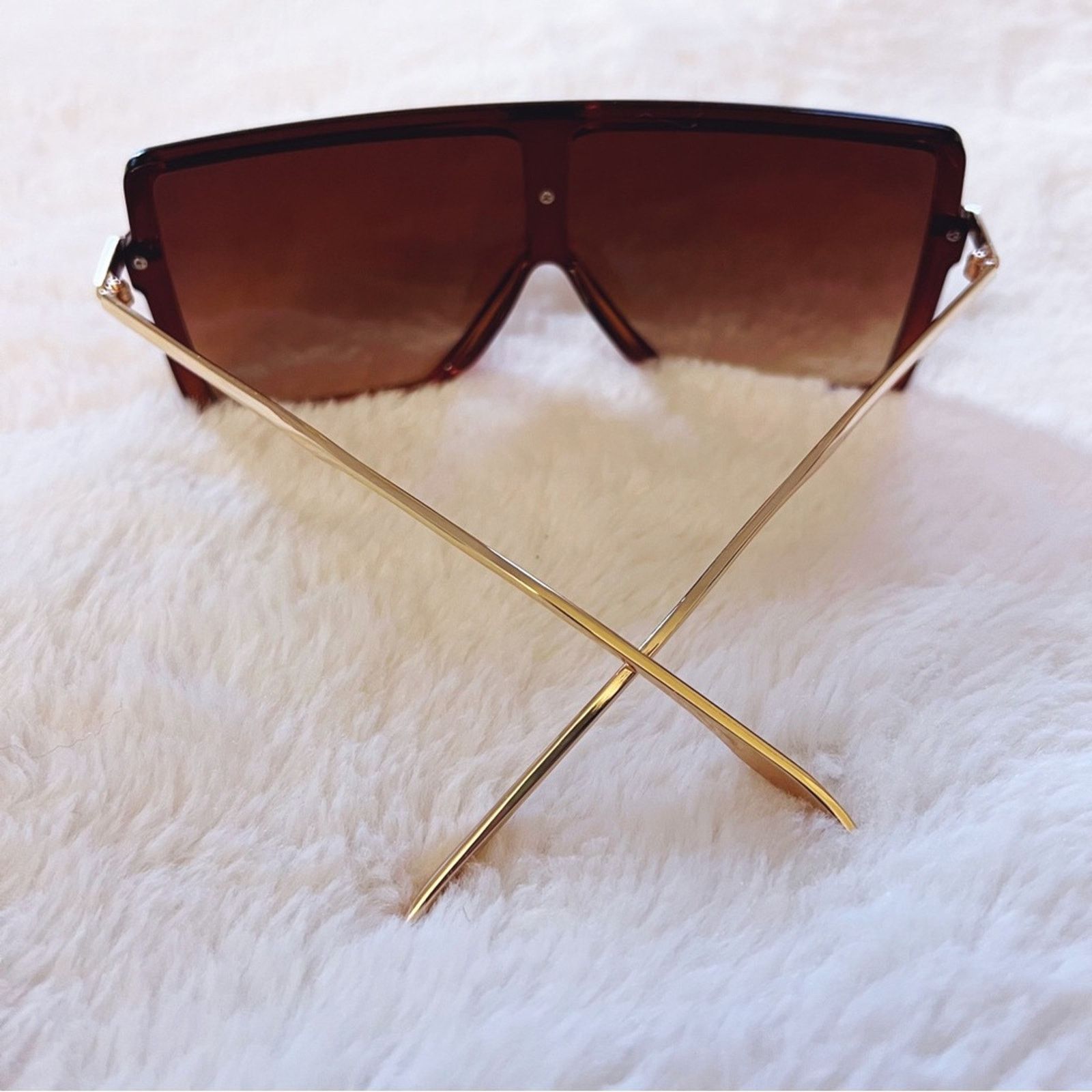 Other Ariel Brown Rectangle Full Frame Sunglasses Size ONE SIZE - 9 Thumbnail