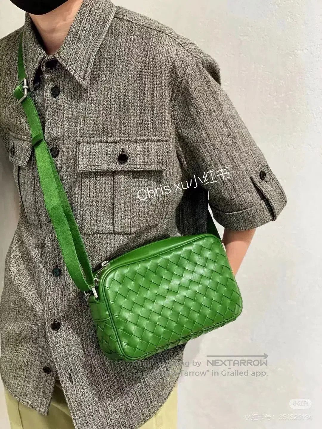 Bottega Veneta BV Classic Woven Camera Messenger Bag. Size ONE SIZE - 7 Thumbnail