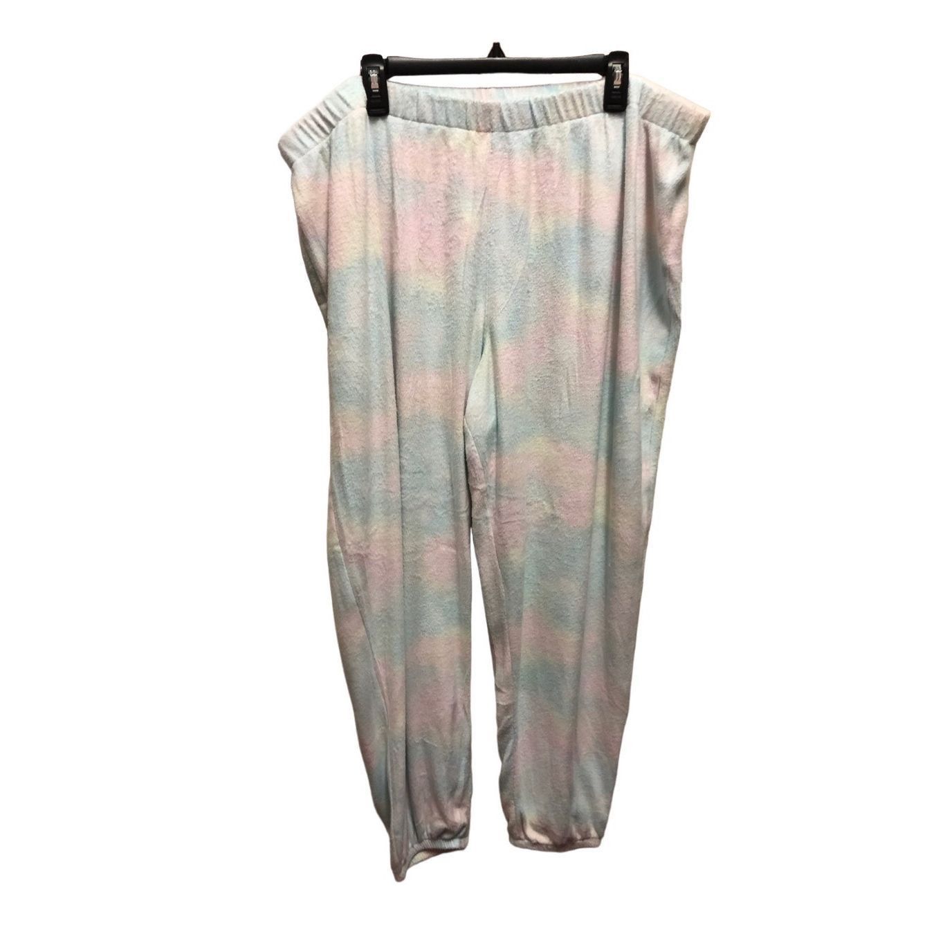 Other So Women’s Pastel Rainbow Tie Dye Two Piece Sleep Pajama Set Size 3XL / US 20-22 - 7 Thumbnail