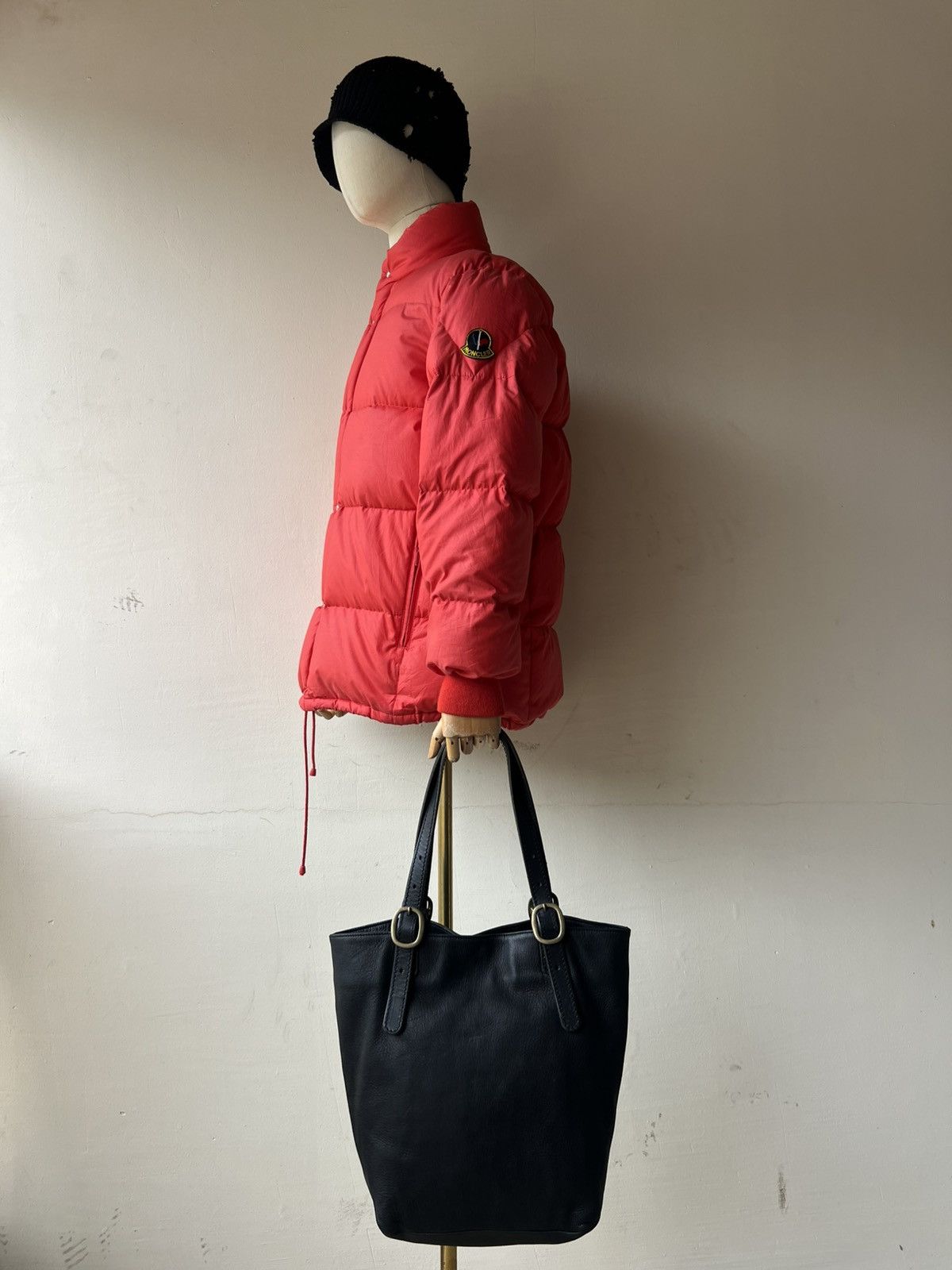 Leather Slow Motion Japan Patina Black Leather Tote Bag Size ONE SIZE - 9 Thumbnail
