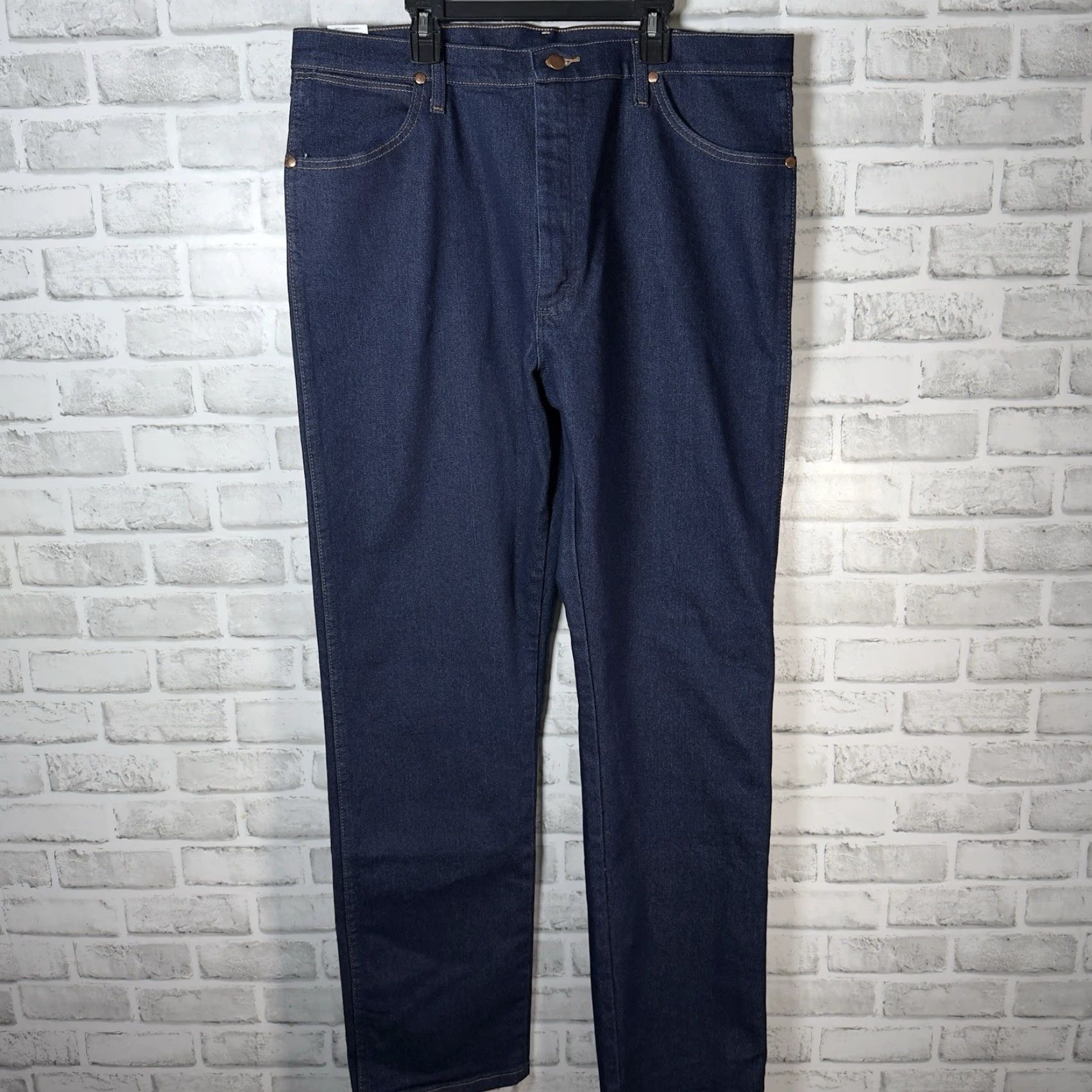 Wrangler VINTAGE Wrangler Cowboy Cut Jeans Men 38x34 Blue Denim Straight 90s Western Mens Regul ar Size US 38 / EU 54 - 2 Thumbnail