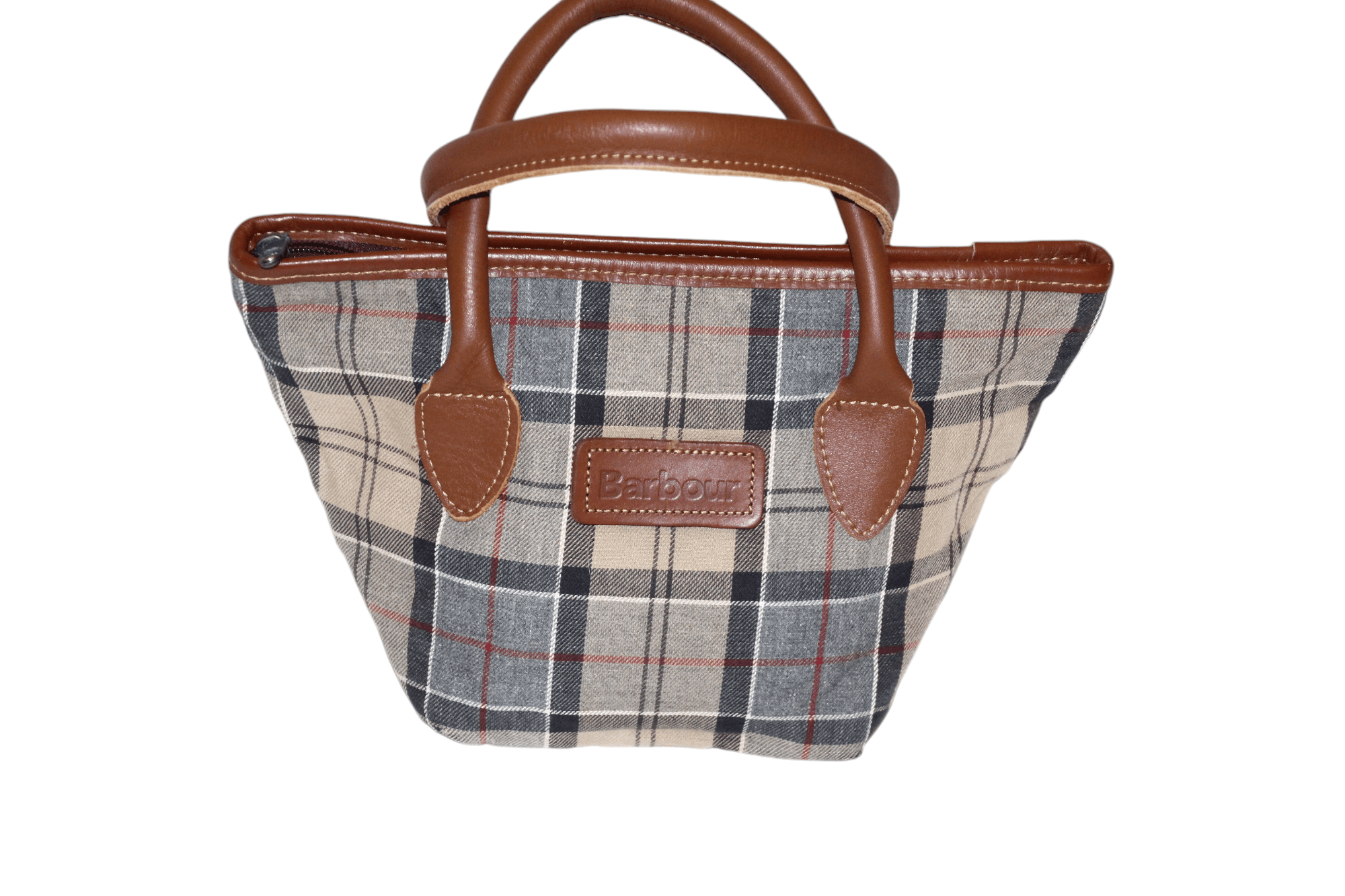 Barbour VTG Barbour Tartan Cartridge Tote Canvas Mini Handbag Size ONE SIZE - 2 Thumbnail