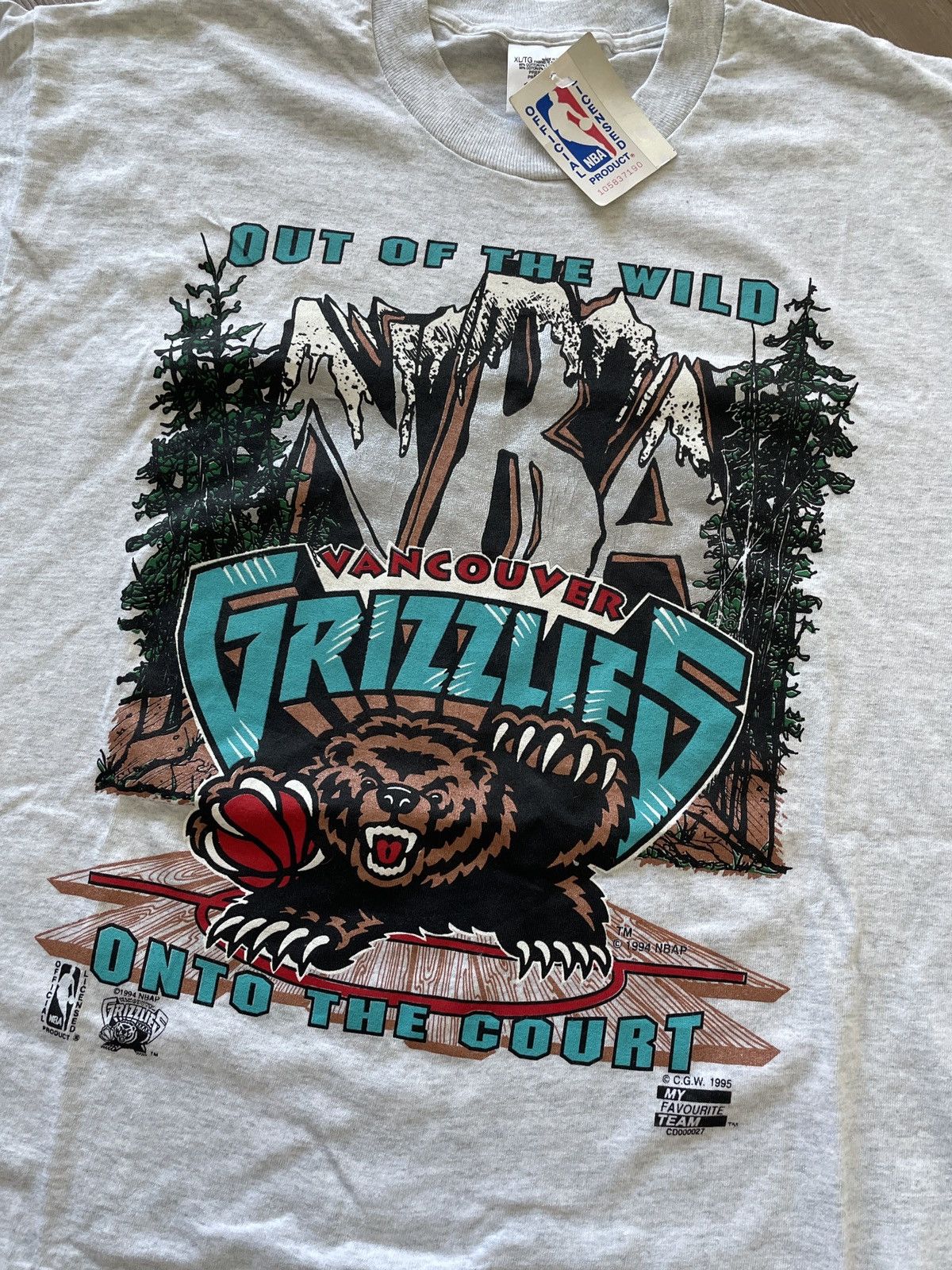 NBA Vintage NWT Vancouver Grizzlies NBA Basketball Shirt Size US XL / EU 56 / 4 - 2 Thumbnail