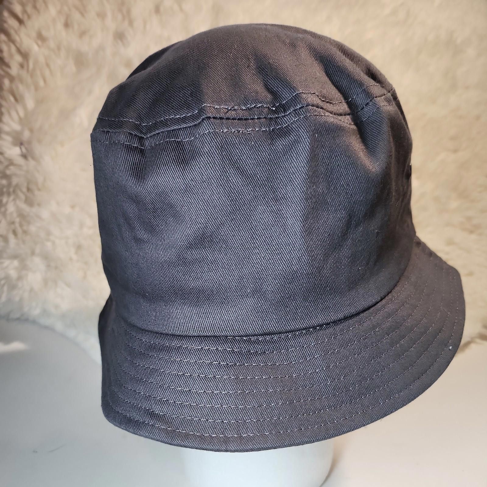 Other Blank Bucket Hat Cap Gray Cotton Plain Cotton Fishing Summer Size ONE SIZE - 4 Thumbnail