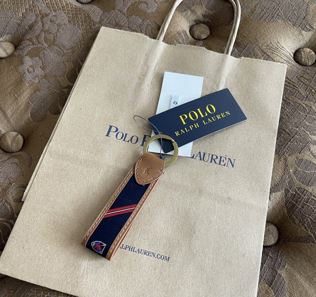 Polo Ralph Lauren NWT Polo Ralph Lauren Leather Pony Key Chain Ring NWT Size ONE SIZE - 1 Thumbnail