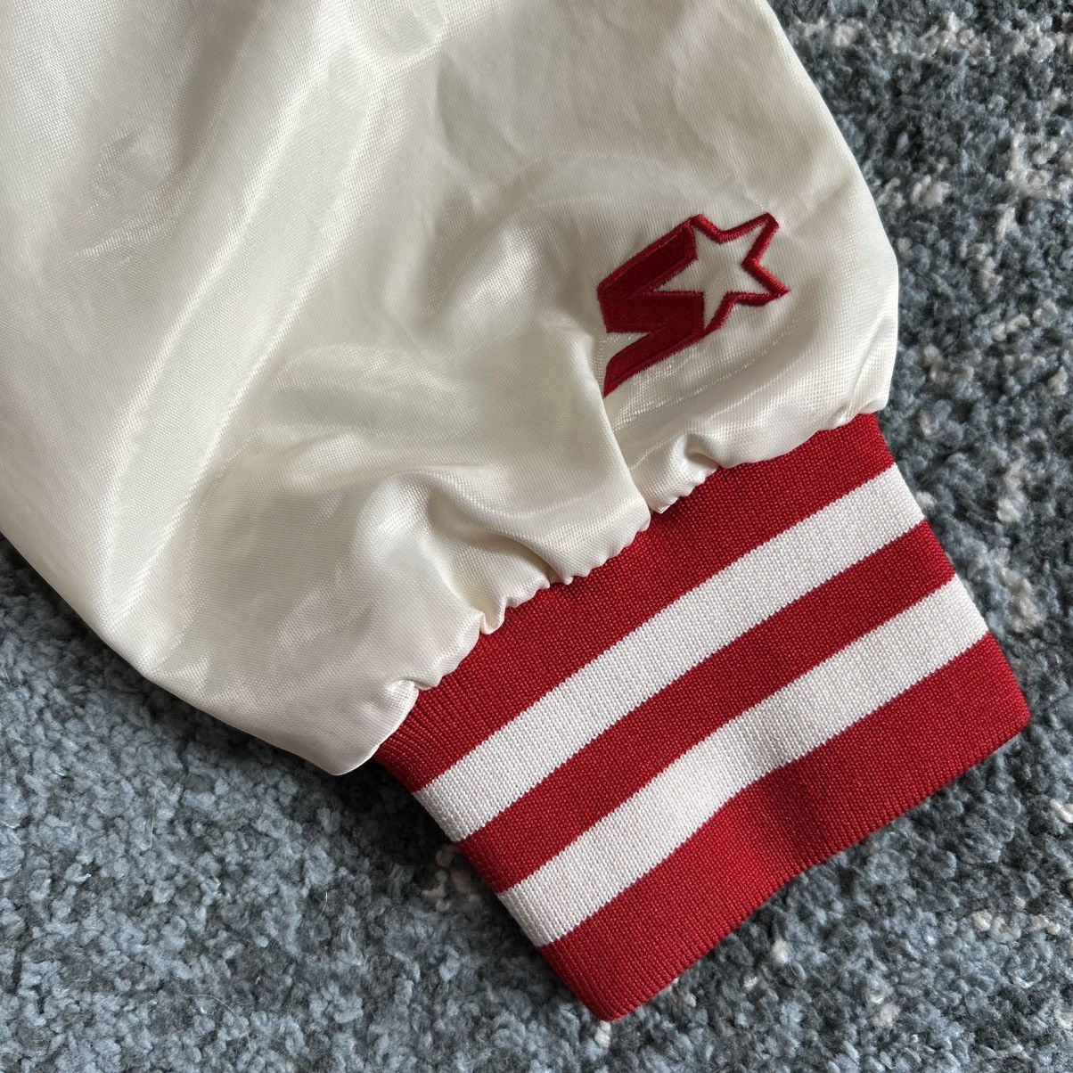 Starter CREAM CiNCiNNATi REDS SATiN MLB DUGOUT BULLPEN WiNDBREAKER Size US L / EU 52-54 / 3 - 9 Thumbnail