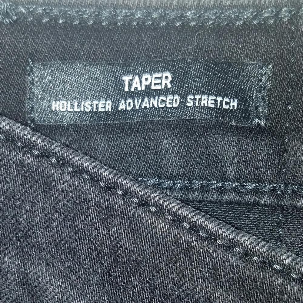 Designer Hollister Distressed Black Jean's 33/32 Size US 32 / EU 48 - 4 Thumbnail
