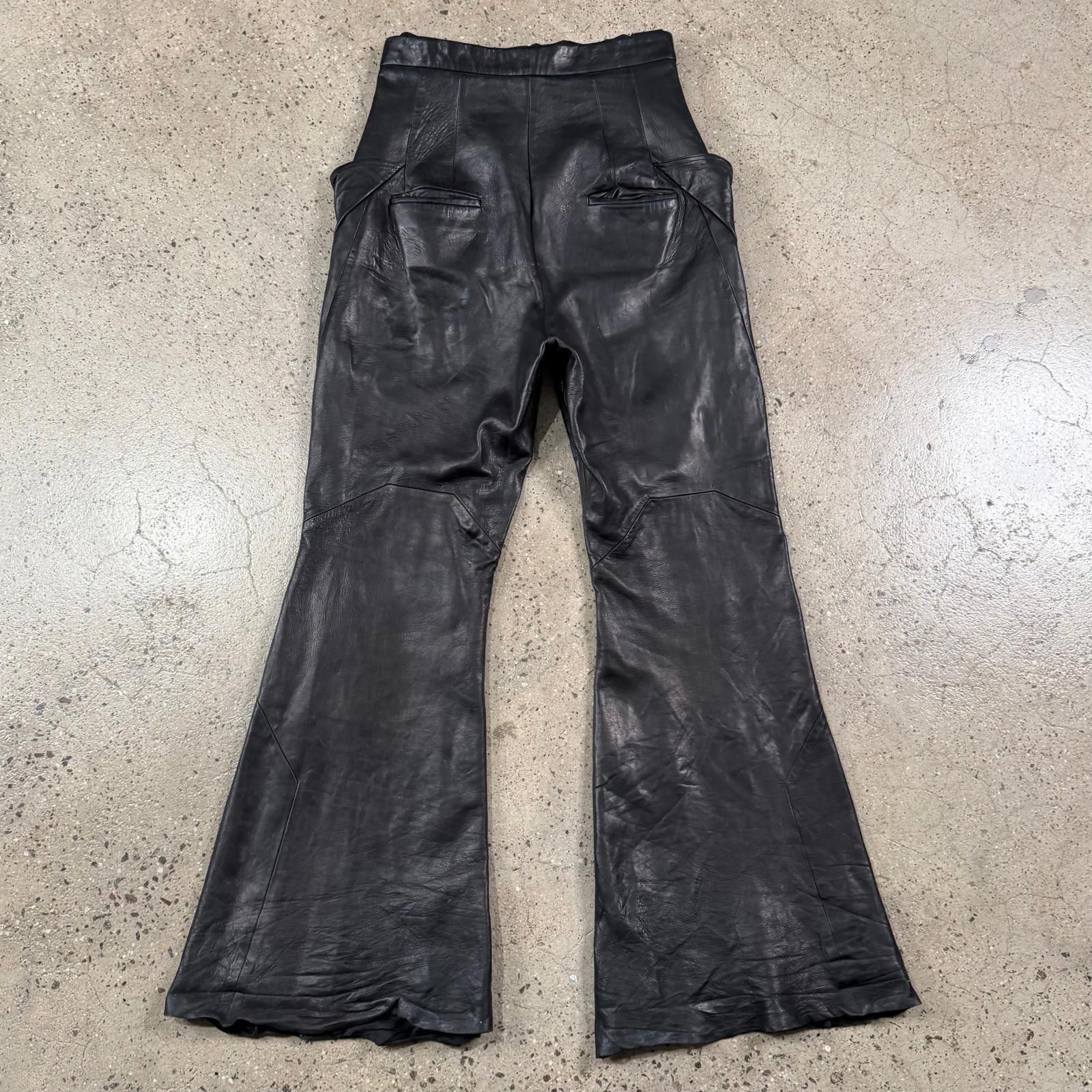 Rick Owens Rick Owens Slivered Leather Pants Size US 32 / EU 48 - 2 Thumbnail