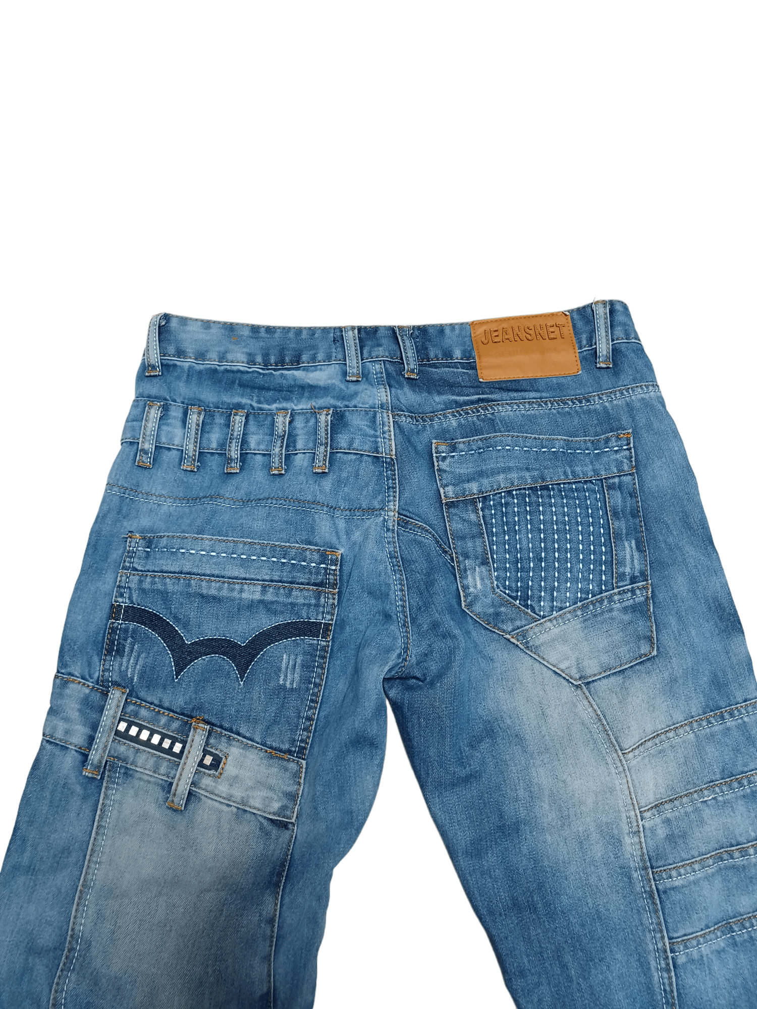 Japanese Brand JEANSNET MULTIPOCKET CARGO AVANT GARDE JAPANESE DEISGNER Y2K Size US 34 / EU 50 - 4 Thumbnail
