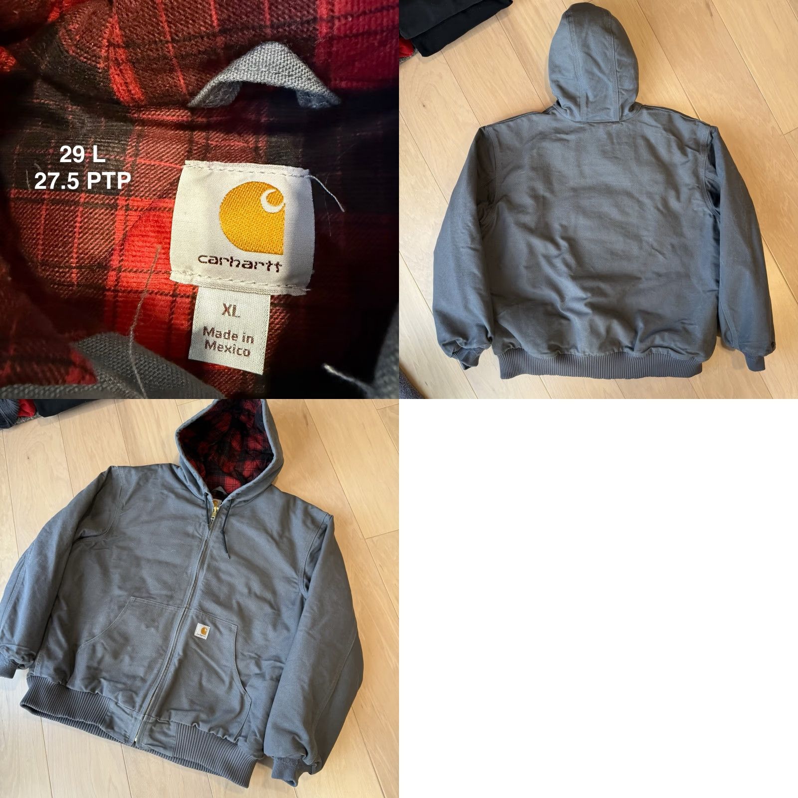 Carhartt VINTAGE Carhartt Huntsman Active Jacket XL Gray Plaid Lined Heavy Workwear Outerwear Size US XL / EU 56 / 4 - 8 Thumbnail