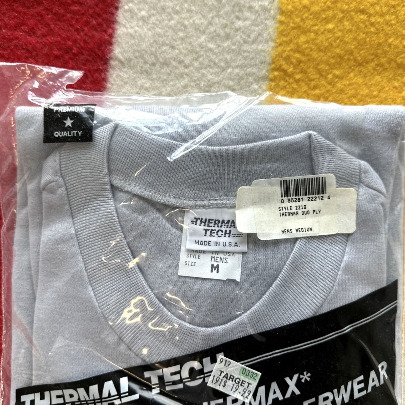 Vintage VINTAGE Thermal Tech Long Sleeve Shirt Mens Medium Thermax Blue NWT Size US M / EU 48-50 / 2 - 2 Thumbnail