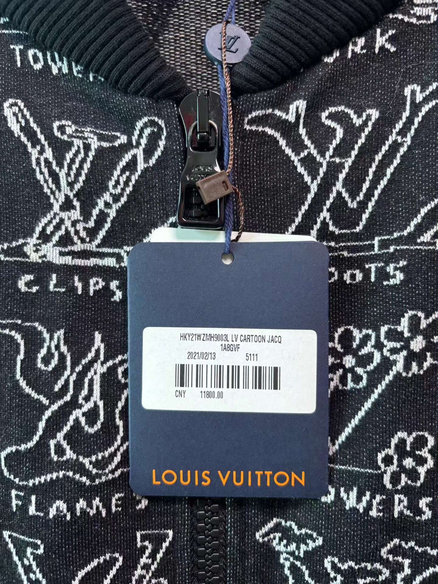 Louis Vuitton Louis Vuitton Logo Jacquard Long Sleeve Jacket K15 Size US XXL / EU 58 / 5 - 8 Thumbnail