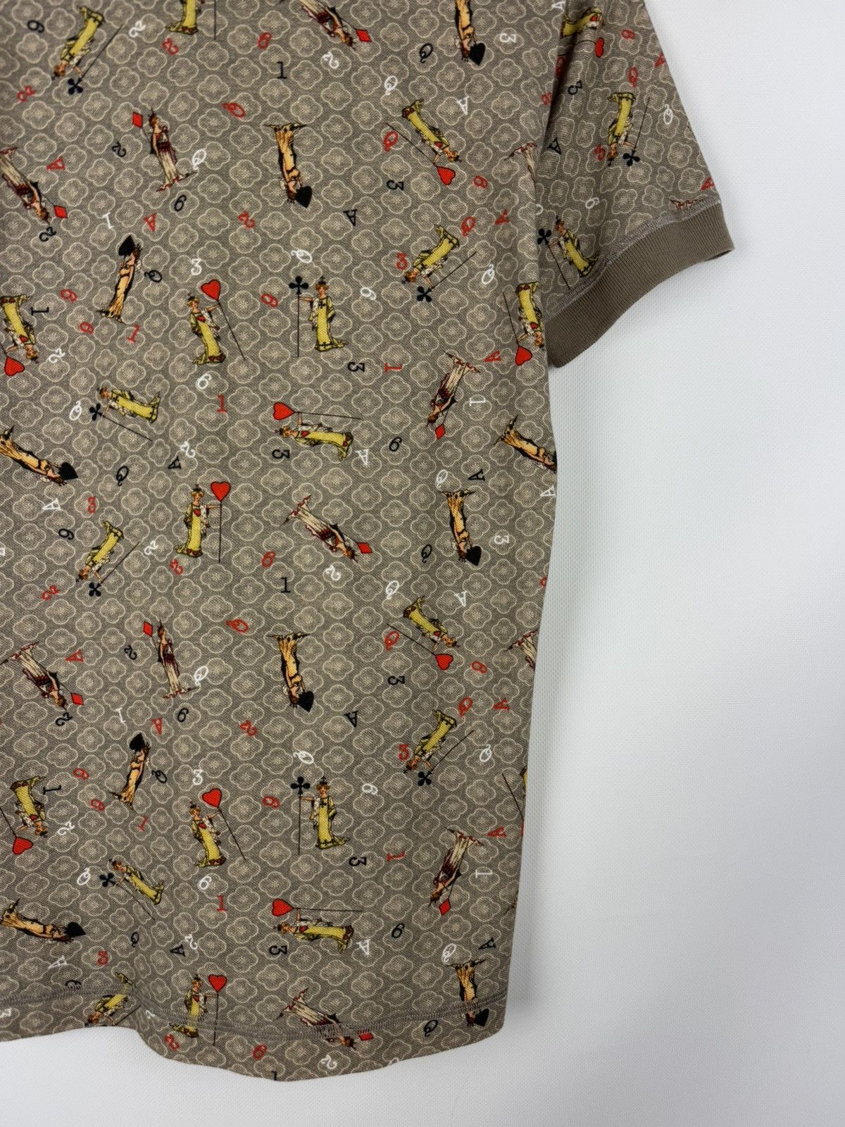 Dolce & Gabbana D&G Playing Cards Overprinted Short Sleeve Polo Shirt Size US M / EU 48-50 / 2 - 18 Thumbnail
