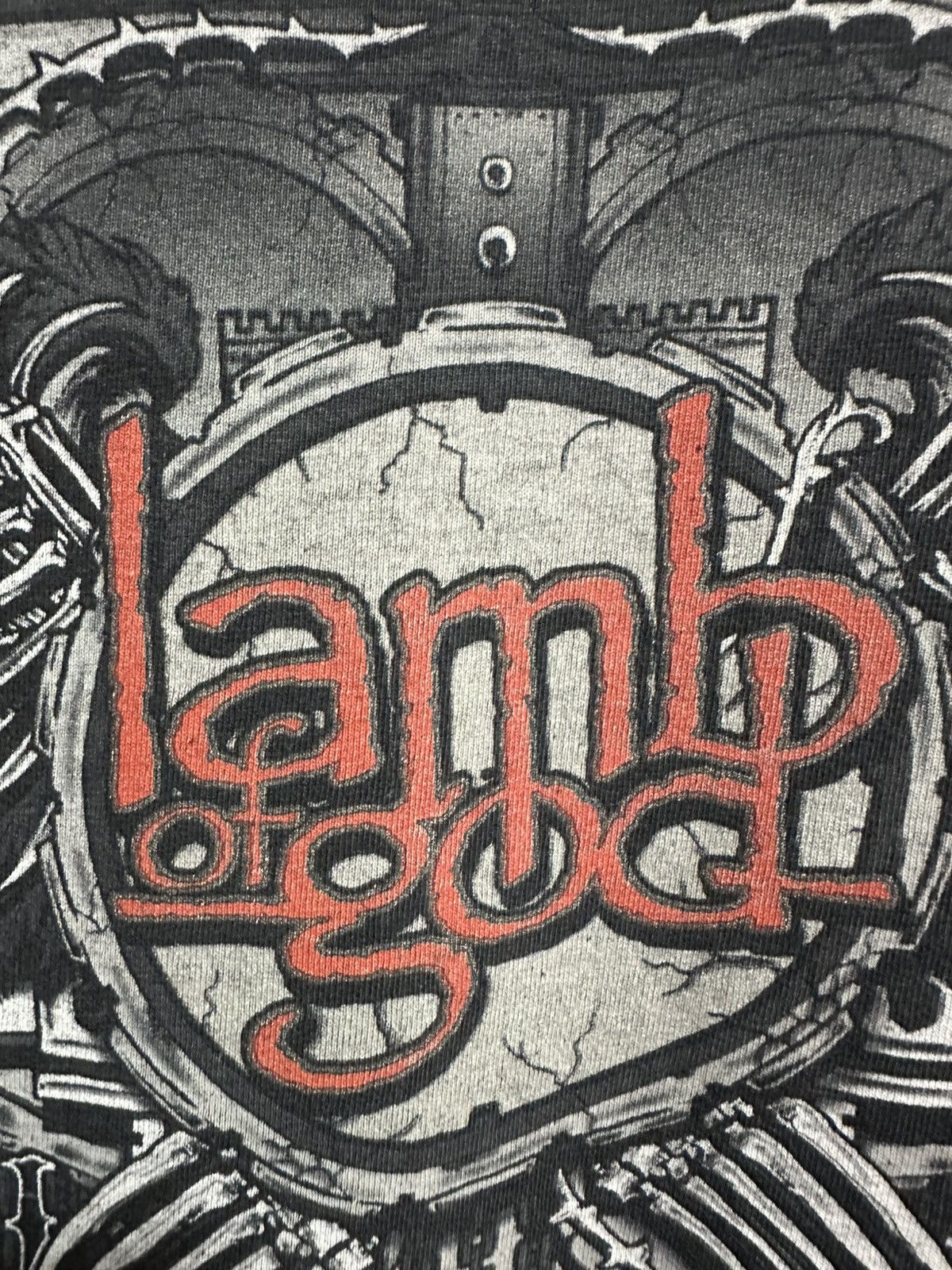 Band Tees Vintage Lamb Of God Faded Tee Size US XL / EU 56 / 4 - 5 Thumbnail