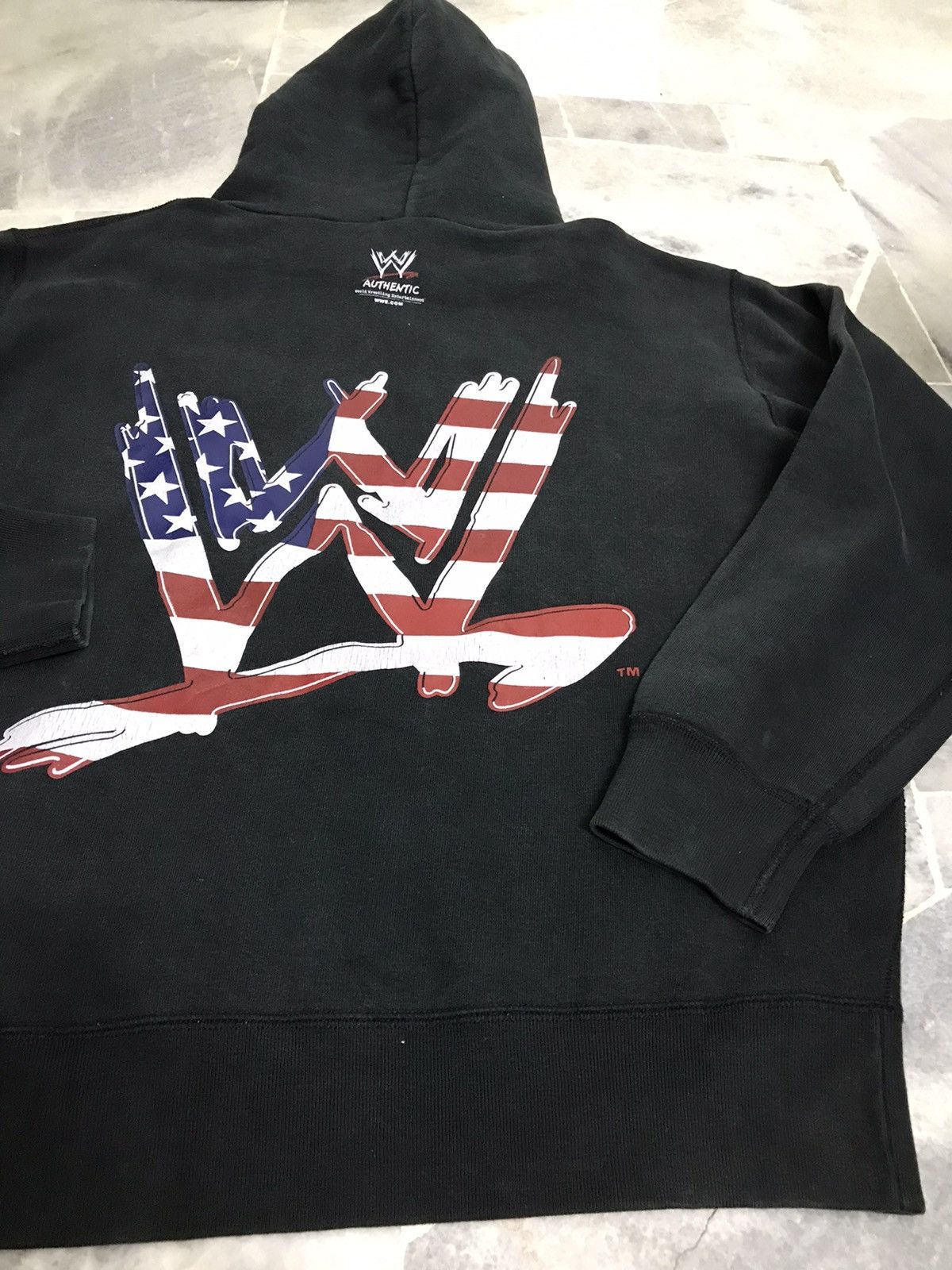 Vintage × WWE × WWF Vintage WWE Shoot Logo Hoodie Size US L / EU 52-54 / 3 - 10 Thumbnail
