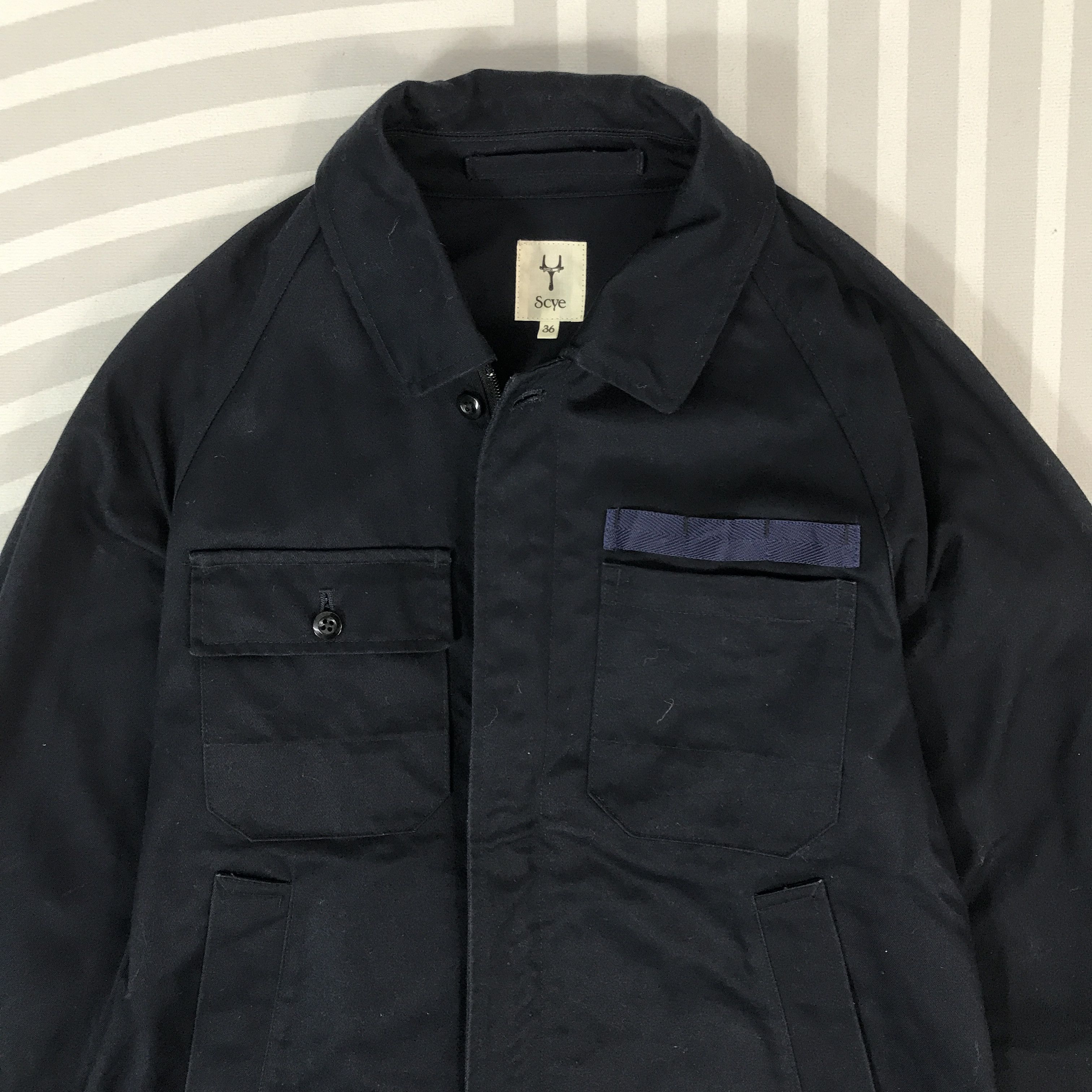 Japanese Brand × MasterPiece × SCYE Vintage Scye By masterpiece Workers Jacket Size US L / EU 52-54 / 3 - 3 Thumbnail