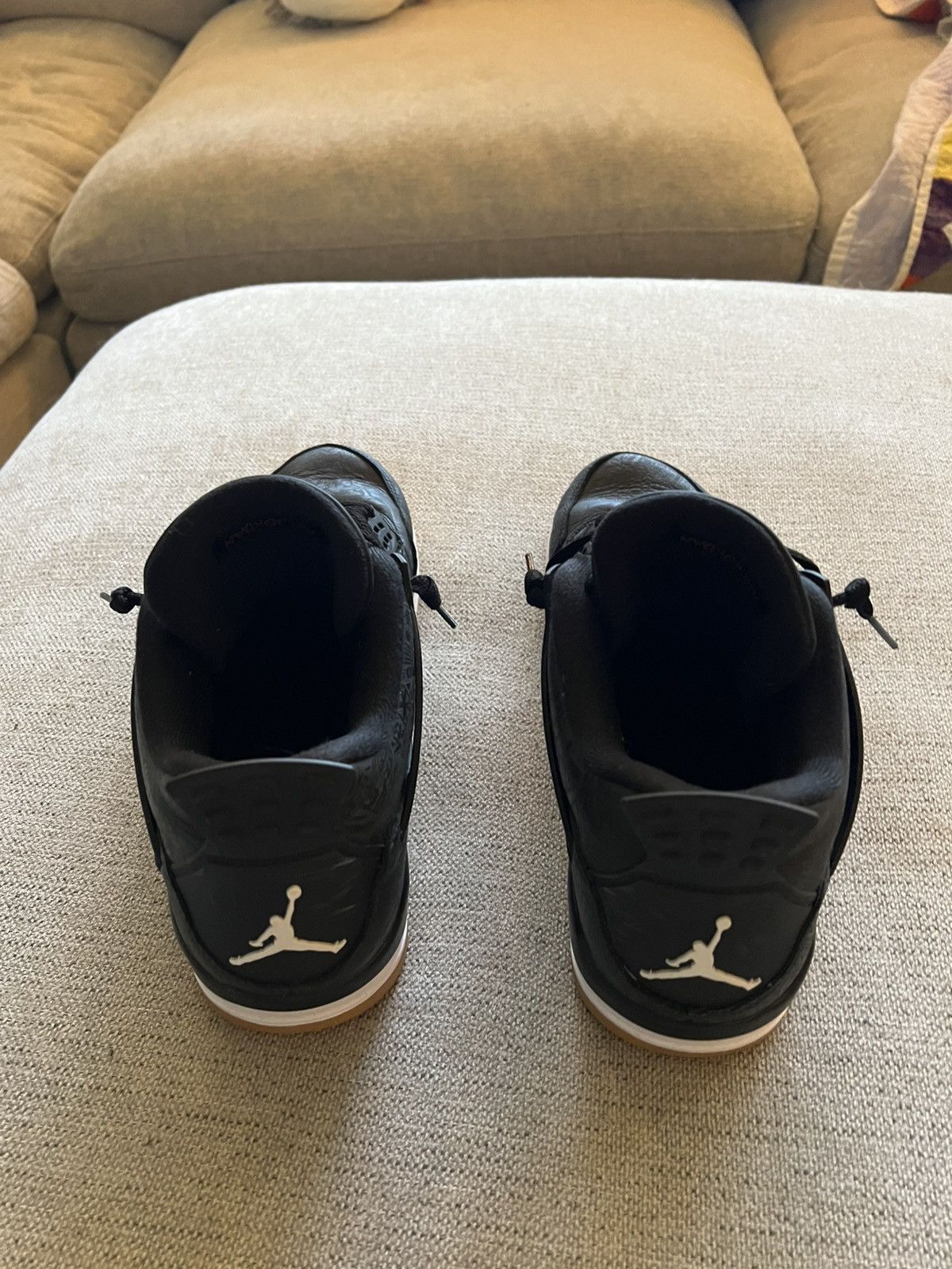 Jordan Brand Jordan 4 Black Laser Size 13 Size US 13 / EU 46 - 4 Thumbnail