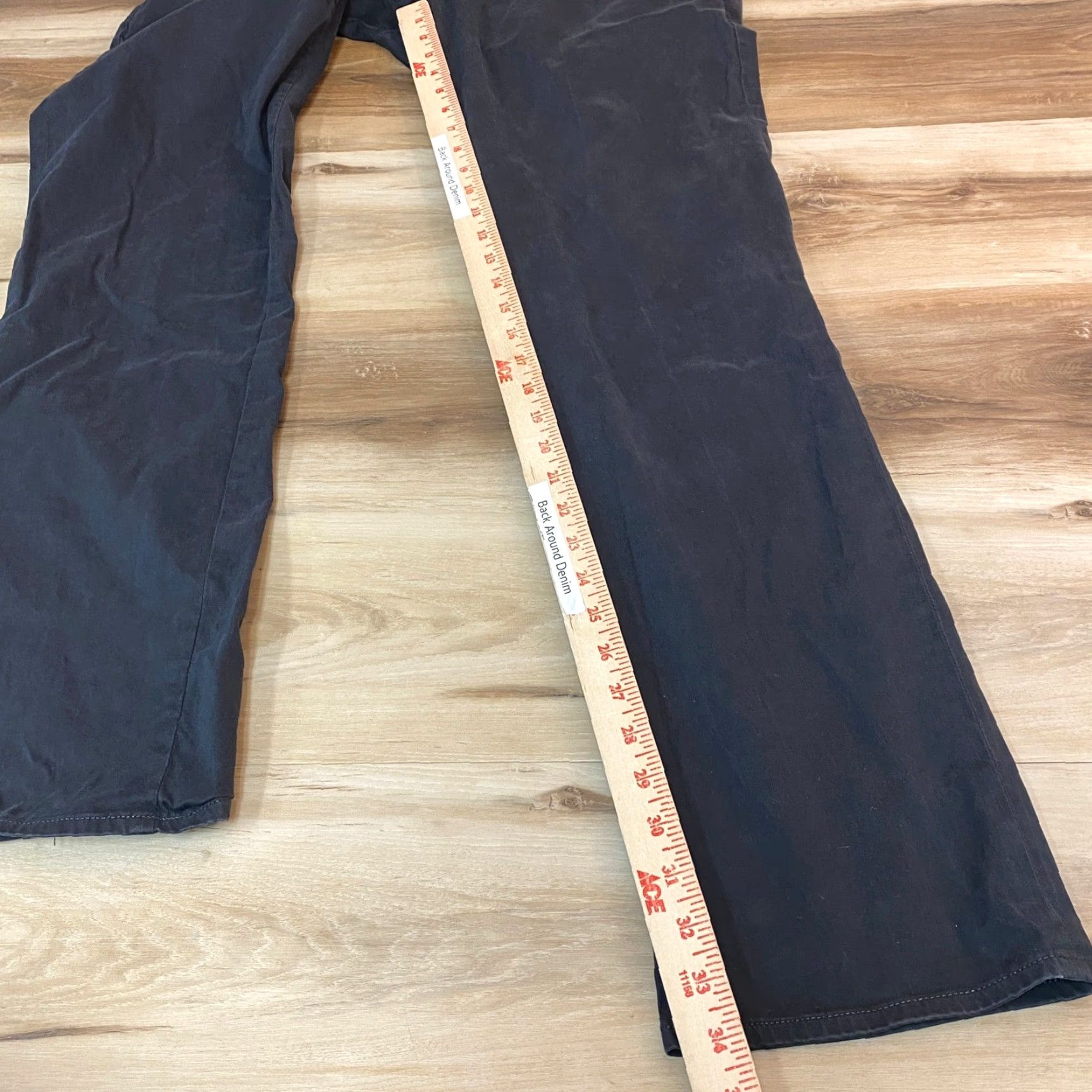 Vintage AG Adriano Goldschmied The Lux Khaki Tailored Trouser Pants Mens 34R Dark Grey Size US 34 / EU 50 - 7 Thumbnail