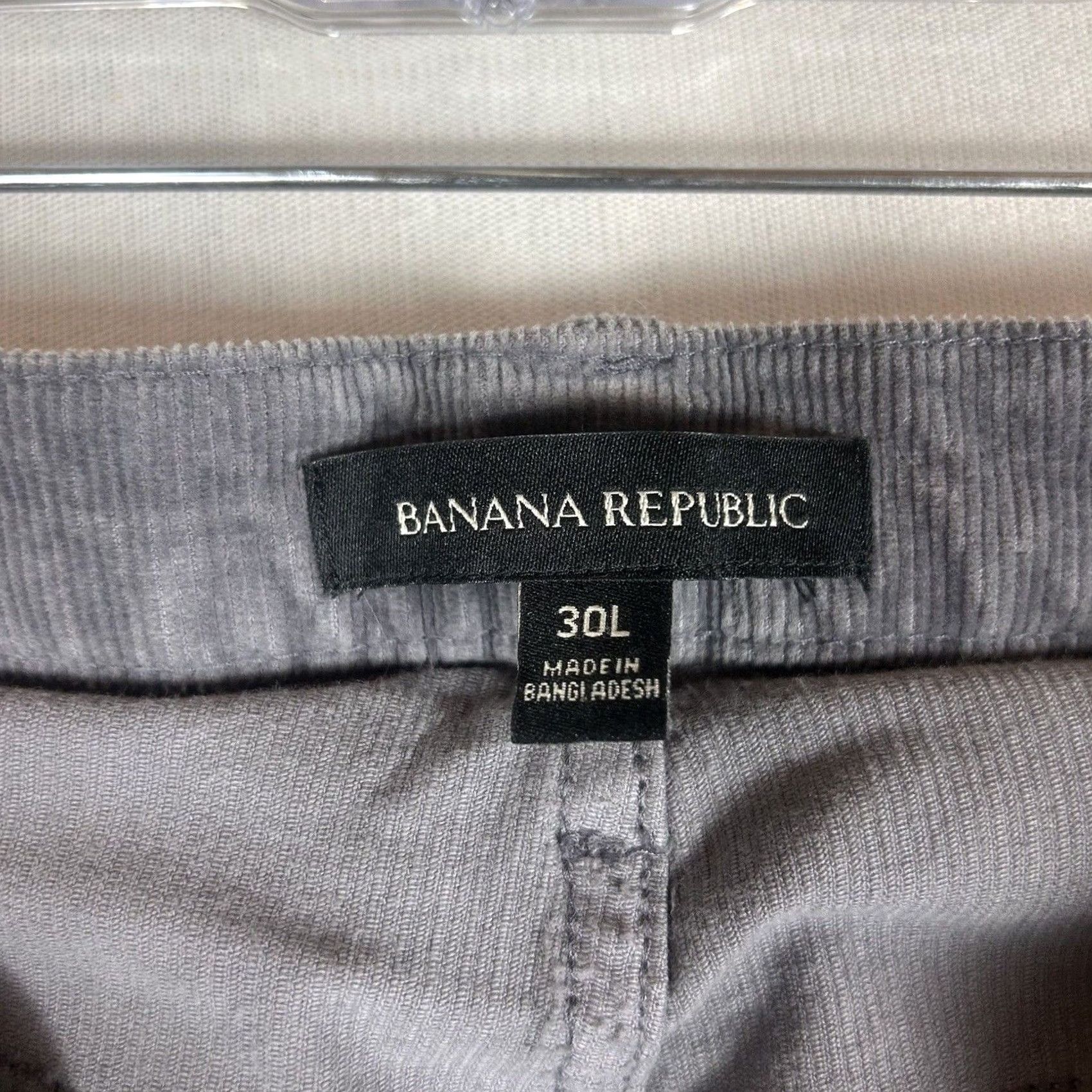 Banana Republic Banana Republic Womens Corduroy Pants Size 30L Gray Chino Casual Workwear Straight Pants Womens 30 Gray Corduroy Cotton Blend Spandex Regular 30L Size 30" / US 8 / IT 44 - 3 Thumbnail