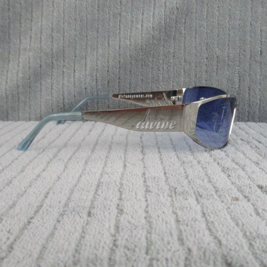 Other New Divine Eyewear Flirt Chrome/Blue Gradient Sunglasses Size ONE SIZE - 5 Thumbnail