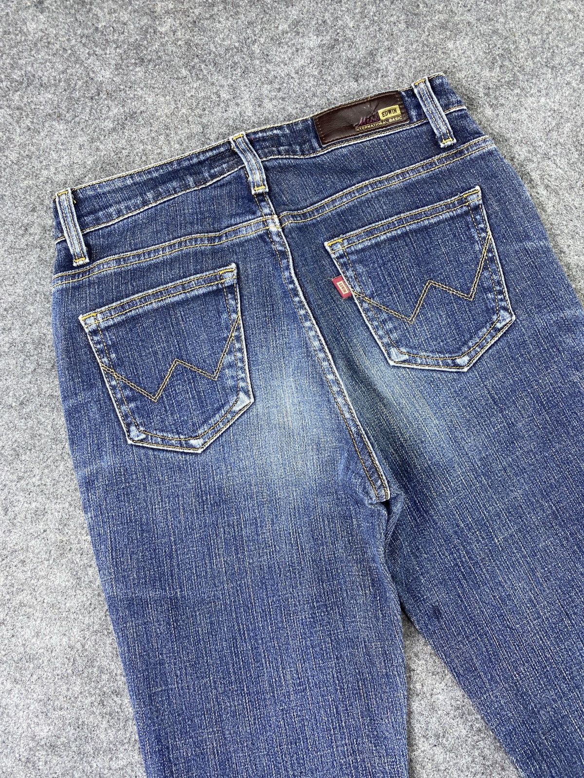 Edwin × Jean × Vintage Miss Edwin Blue Wash Flare Jeans - J986 Size 26" / US 2 / IT 38 - 12 Thumbnail
