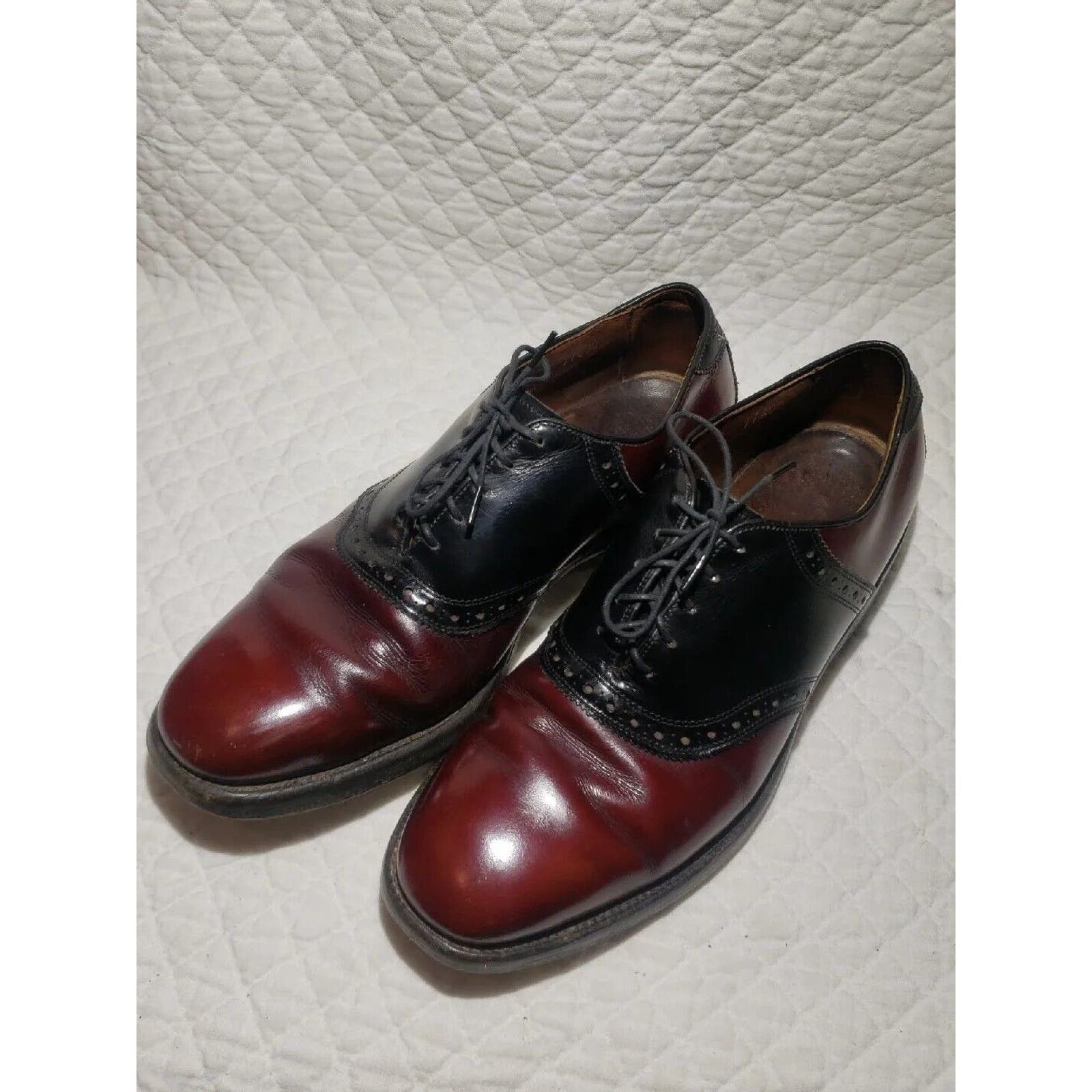 Allen Edmonds Sanford Burgundy Oxford size 7.5D Allen Edmonds Shoes Wingtips - Etsy main image 2